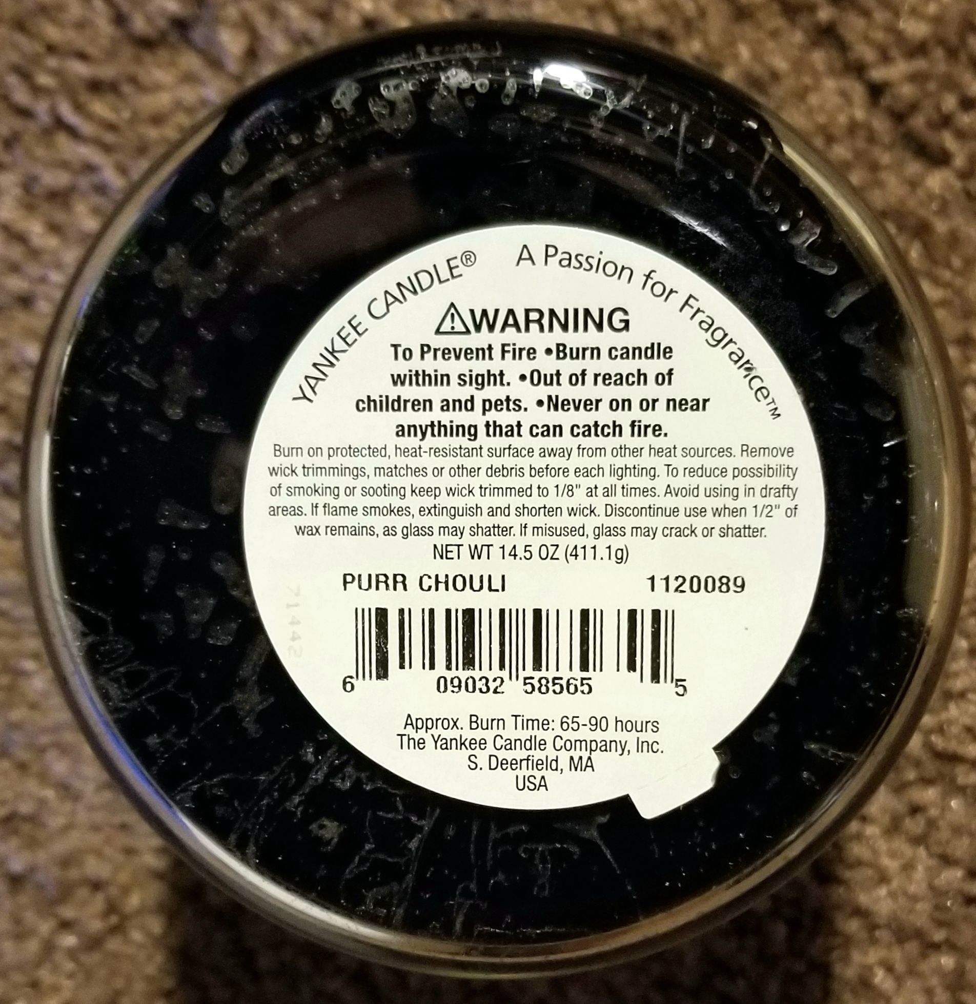 CANDLE: Halloween Yankee Purr-chouli 2007 - Yankee Candle (Halloween Candle) action figure collectible - Main Image 2