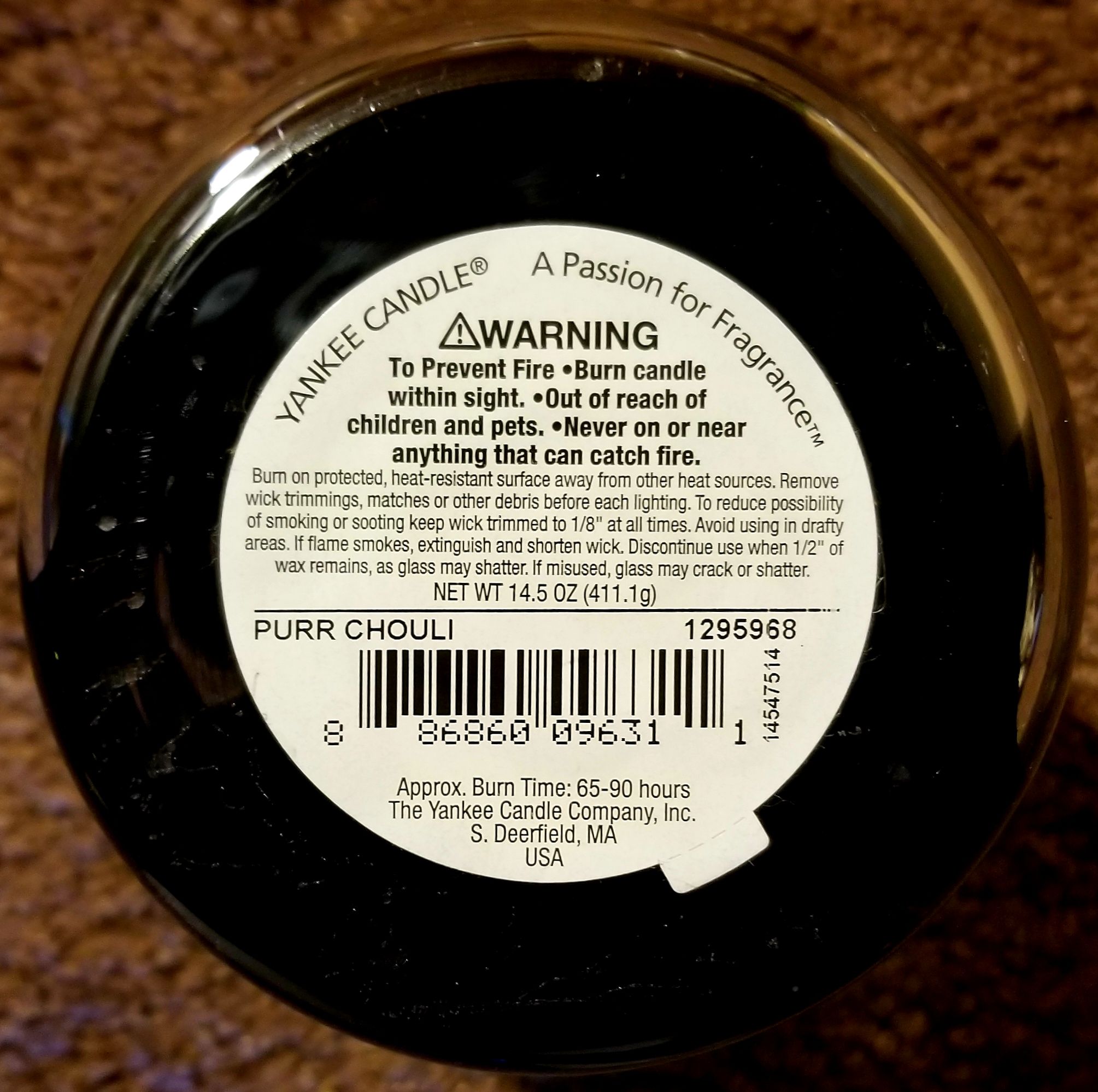 CANDLE: Halloween Yankee Purr-chouli 2014 - Yankee Candle (Halloween Candle) action figure collectible - Main Image 2