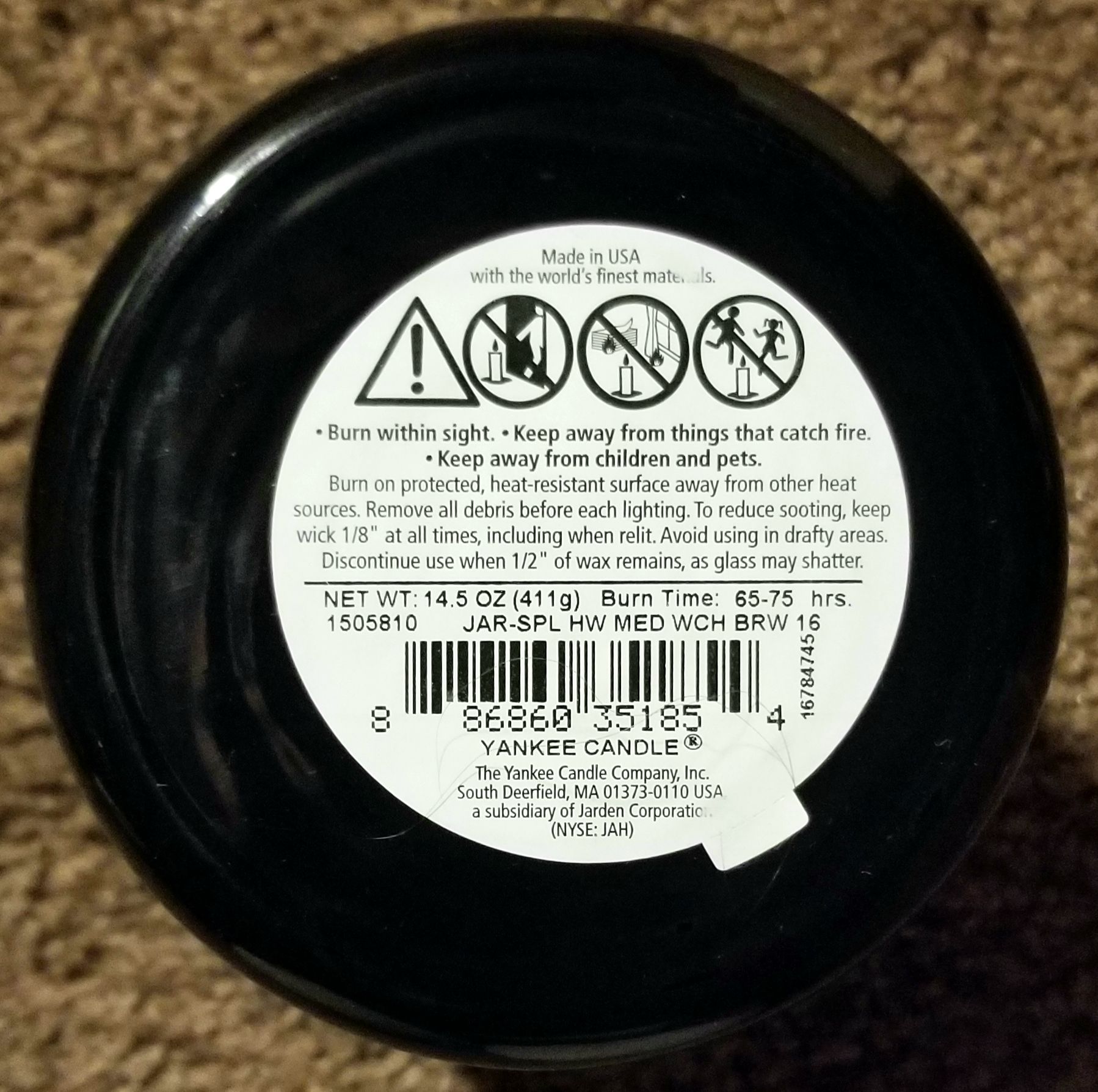 CANDLE: Halloween Yankee Witch’s Brew 2016 - Yankee Candle (Halloween Candle) action figure collectible - Main Image 2