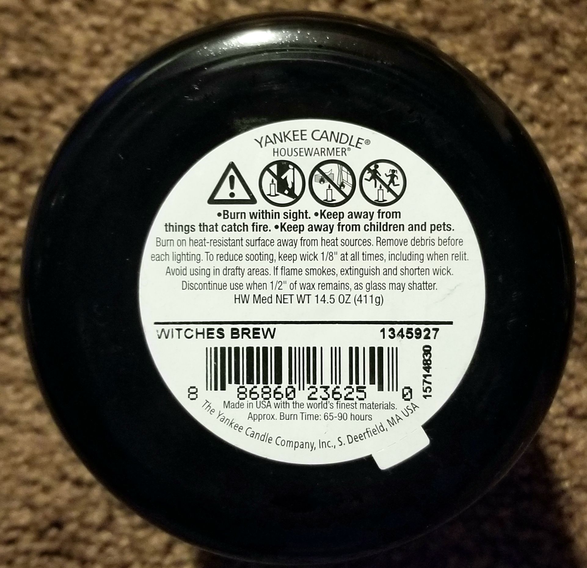 CANDLE: Halloween Yankee Witch’s Brew 2015 - Yankee Candle (Halloween Candle) action figure collectible - Main Image 2