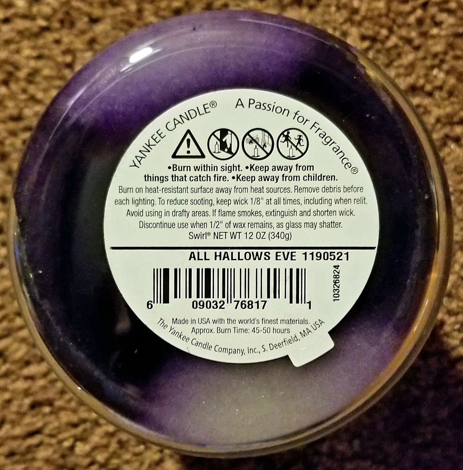 CANDLE: Halloween Yankee All Hallow’s Eve 2010 - Yankee Candle (Halloween Candle) action figure collectible - Main Image 2