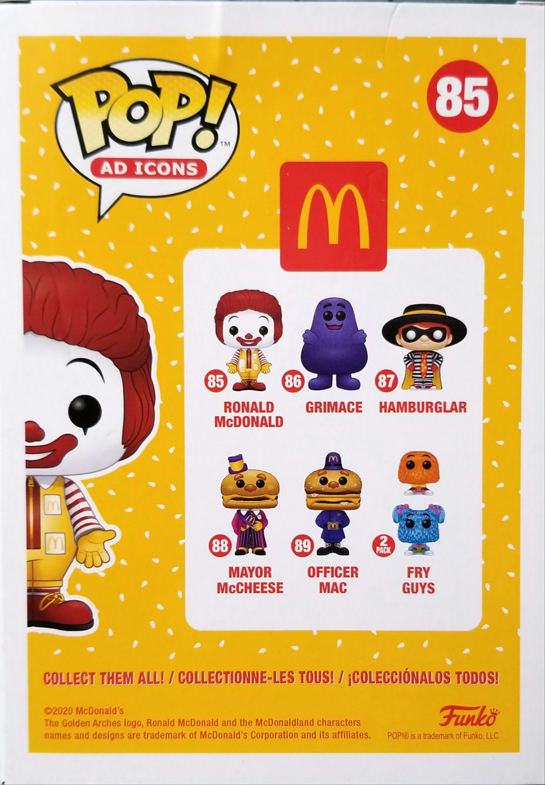 Funko Pop! Icons: McDonald’s - Ronald McDonald - Funko (McDonald’s) action figure collectible [Barcode 0889698457224] - Main Image 2