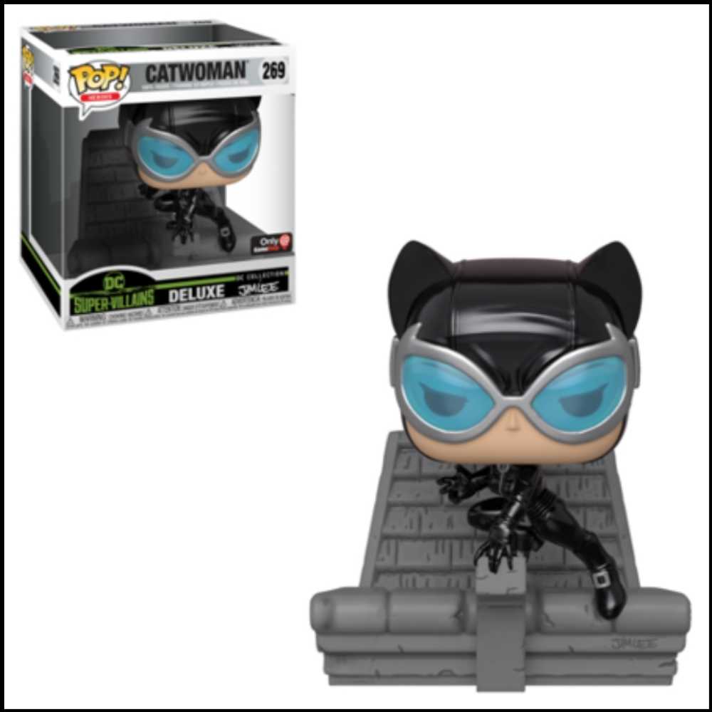 Funko Pop! Heros: Catwoman Deluxe by Jim Lee - Funko (DC Comics Super- Villians) action figure collectible [Barcode 0889698363105] - Main Image 4