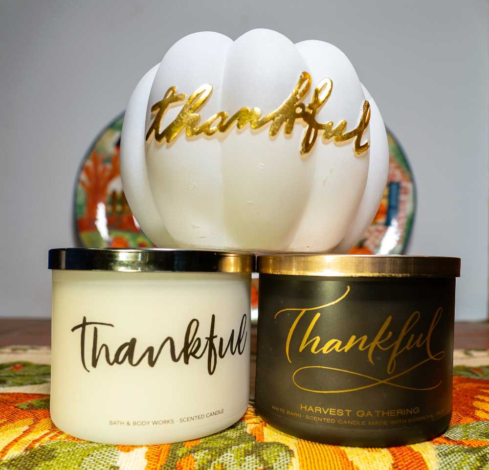 CANDLE: Thanksgiving Bath & Bodyworks Thankful - Harvest Gathering 2020 - Bath & Bodyworks Candle (Thanksgiving Candles) action figure collectible [Barcode 667553896476] - Main Image 3
