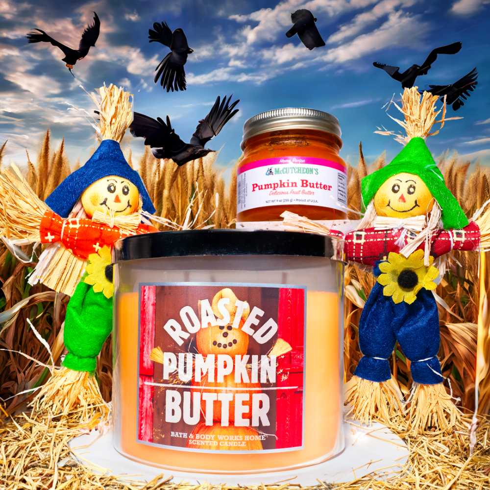 CANDLE: Pumpkins Bath & Bodyworks Roasted Pumpkin Butter 2013 - Bath & Bodyworks Candle (Autumn Candles) action figure collectible - Main Image 3