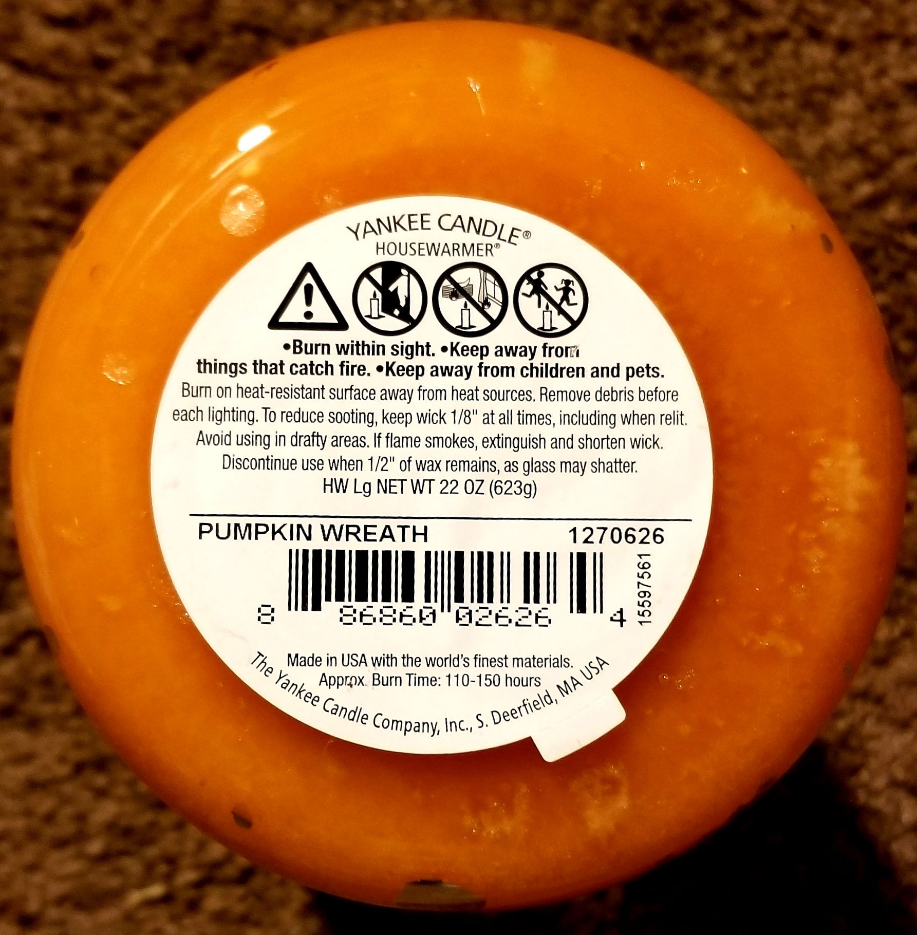 CANDLE: Pumpkins Yankee Pumpkin Wreath 2015 - Yankee Candle (Autumn Candles) action figure collectible - Main Image 2