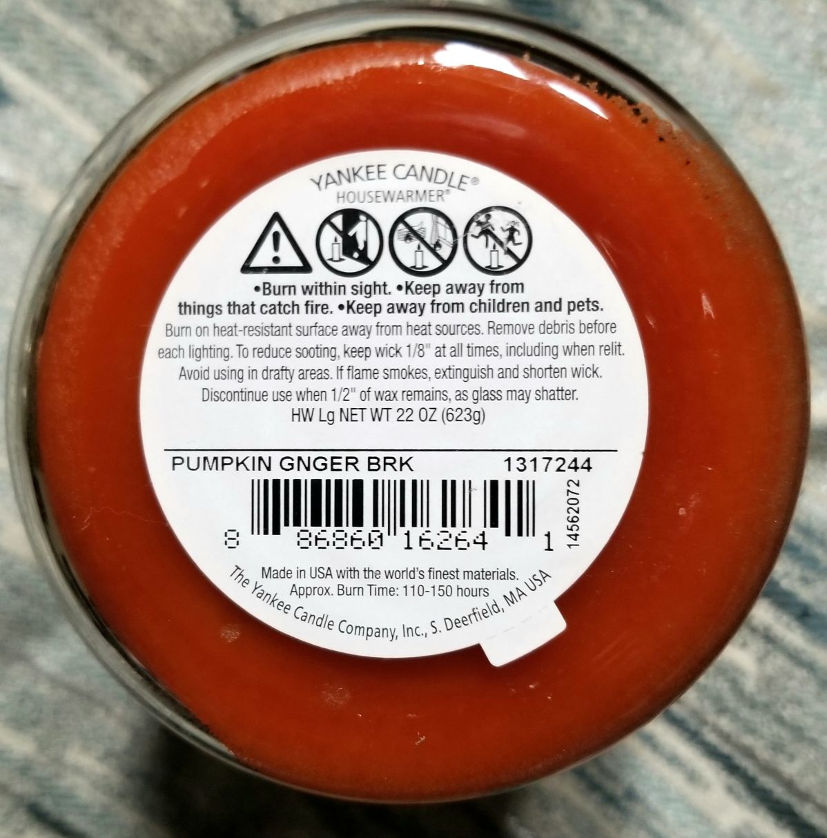 CANDLE: Pumpkins Yankee Pumpkin Ginger Bark 2014 - Yankee Candle (Autumn Candles) action figure collectible [Barcode 886860162641] - Main Image 2