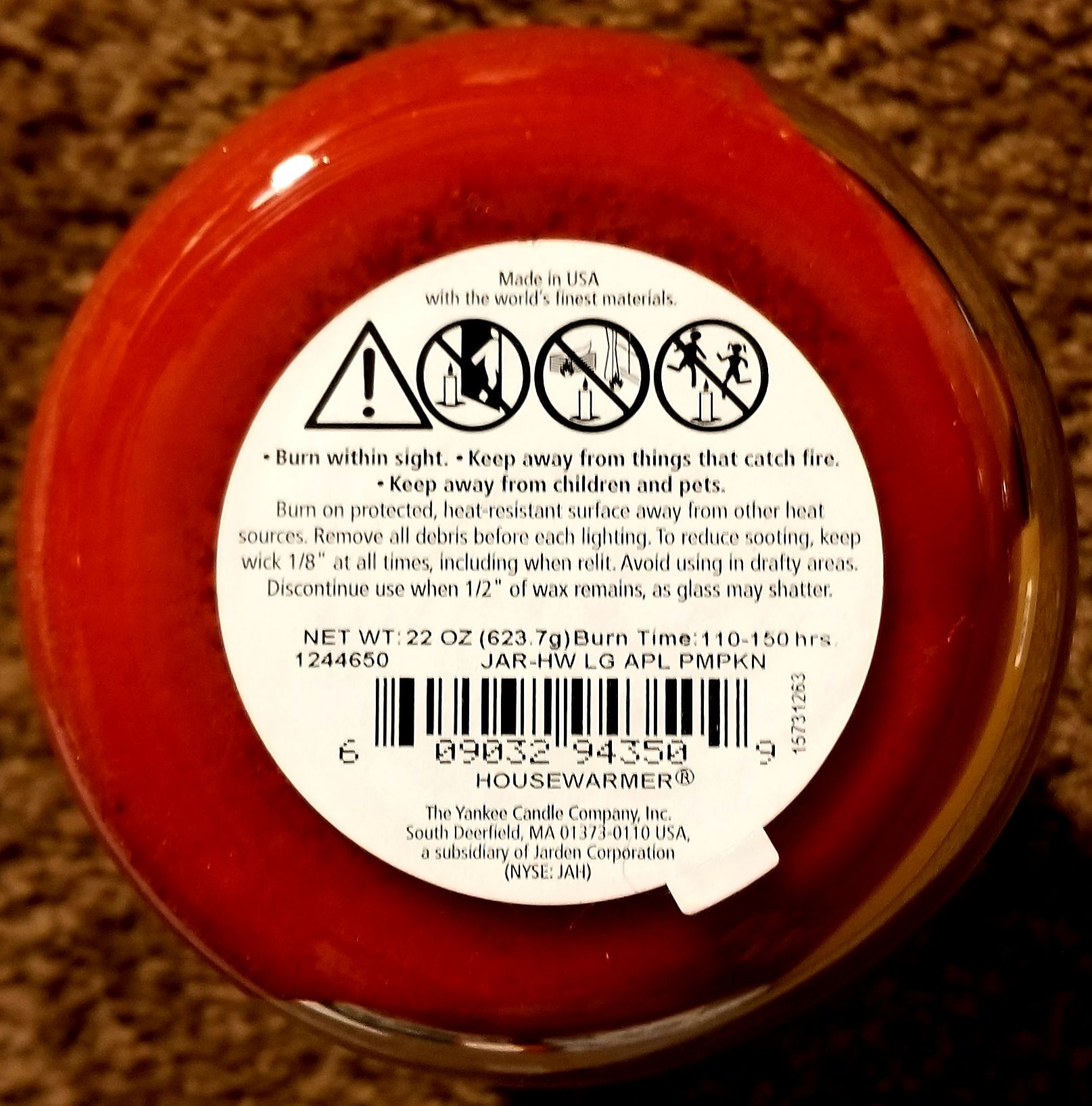 CANDLE: Pumpkins Yankee Apple Pumpkin - Yankee Candle (Pumpkin Candles) action figure collectible - Main Image 2