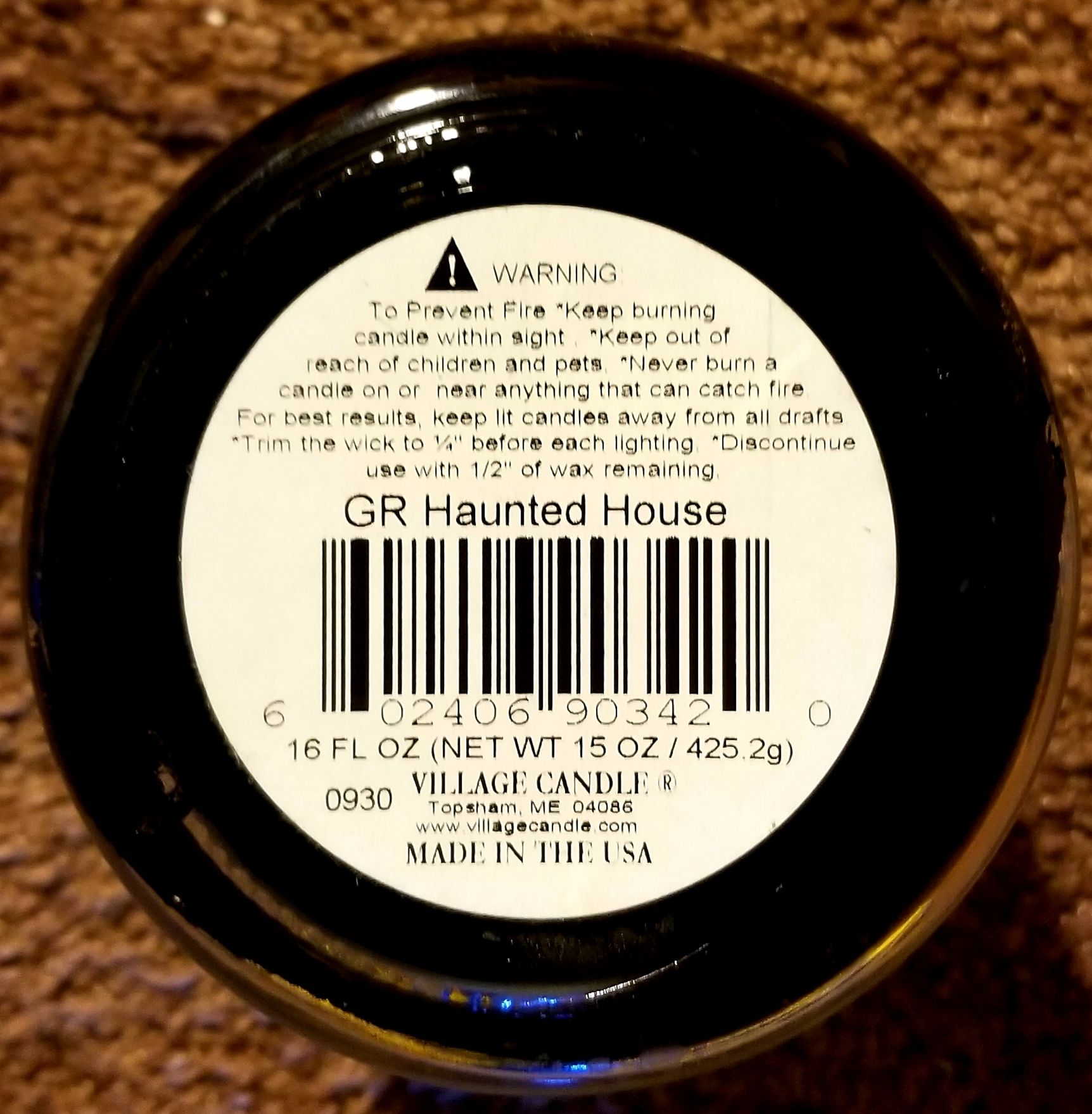 CANDLE: Halloween Village Haunted House 2016 - Village Candle (Halloween Candle) action figure collectible - Main Image 2