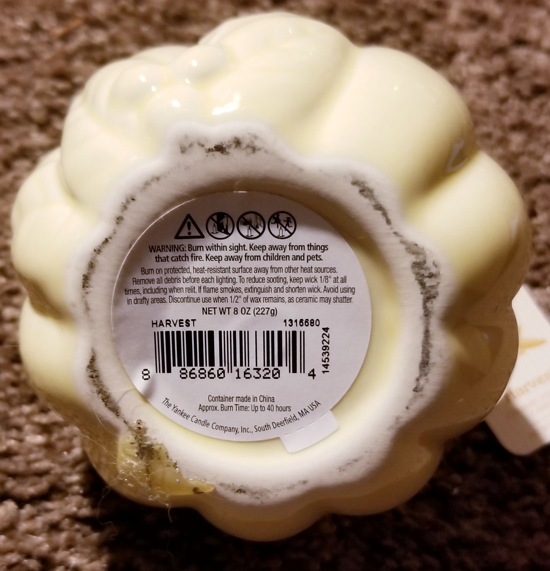 CANDLE: Pumpkins Yankee Ceramic Harvest 2014 - Yankee Candle (Autumn Candles) action figure collectible - Main Image 2