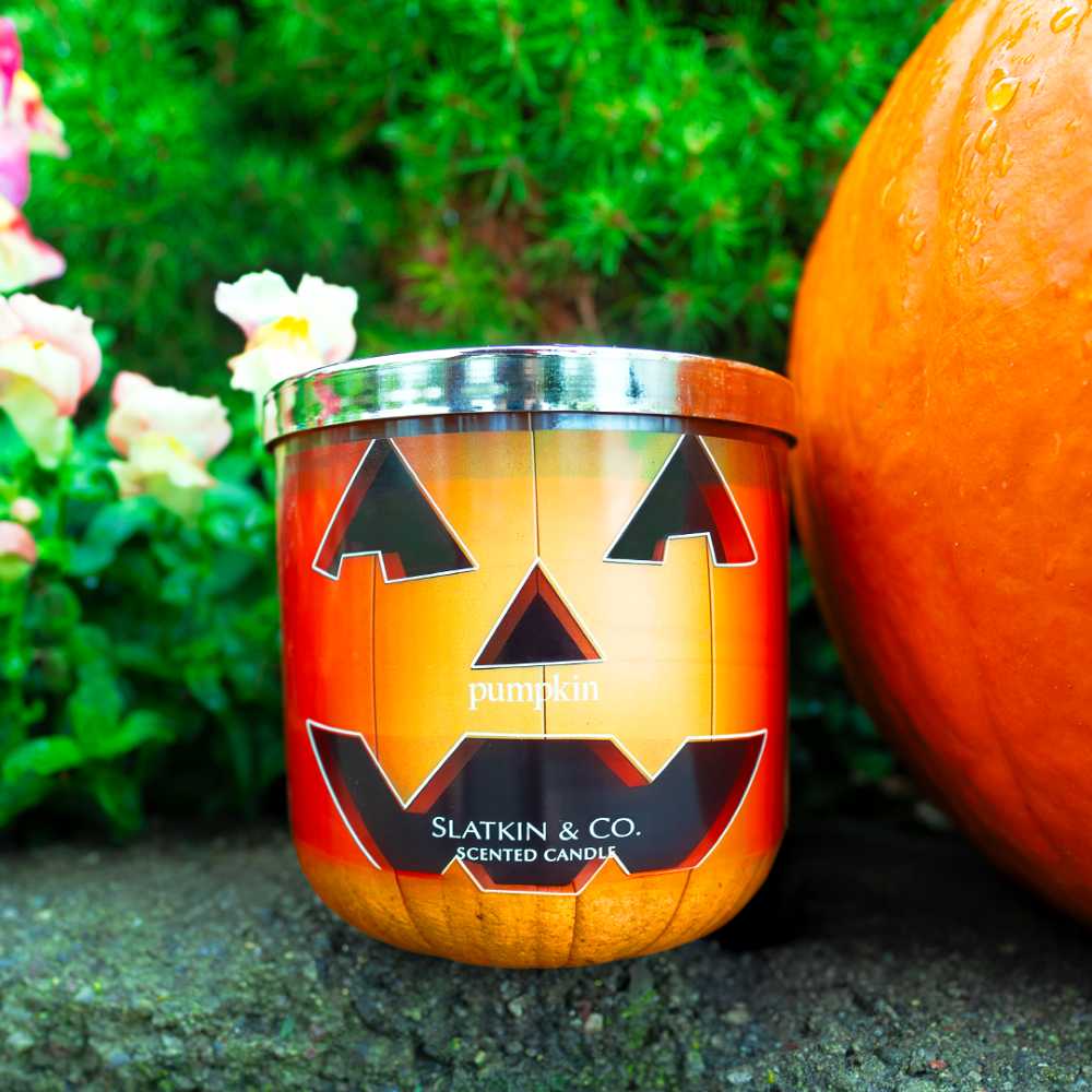 CANDLE: Halloween Bath & Bodyworks Slatkin & Co. Sweet Cinnamon Pumpkin 2010 - Bath & Bodyworks Candle (Halloween Candle) action figure collectible - Main Image 4