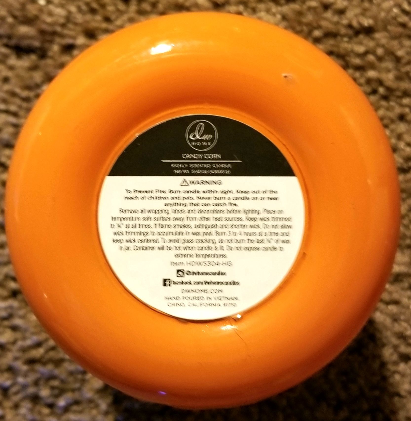 CANDLE: Halloween DW Home Candy Corn 2015 - DW Home (Halloween Candle) action figure collectible - Main Image 2