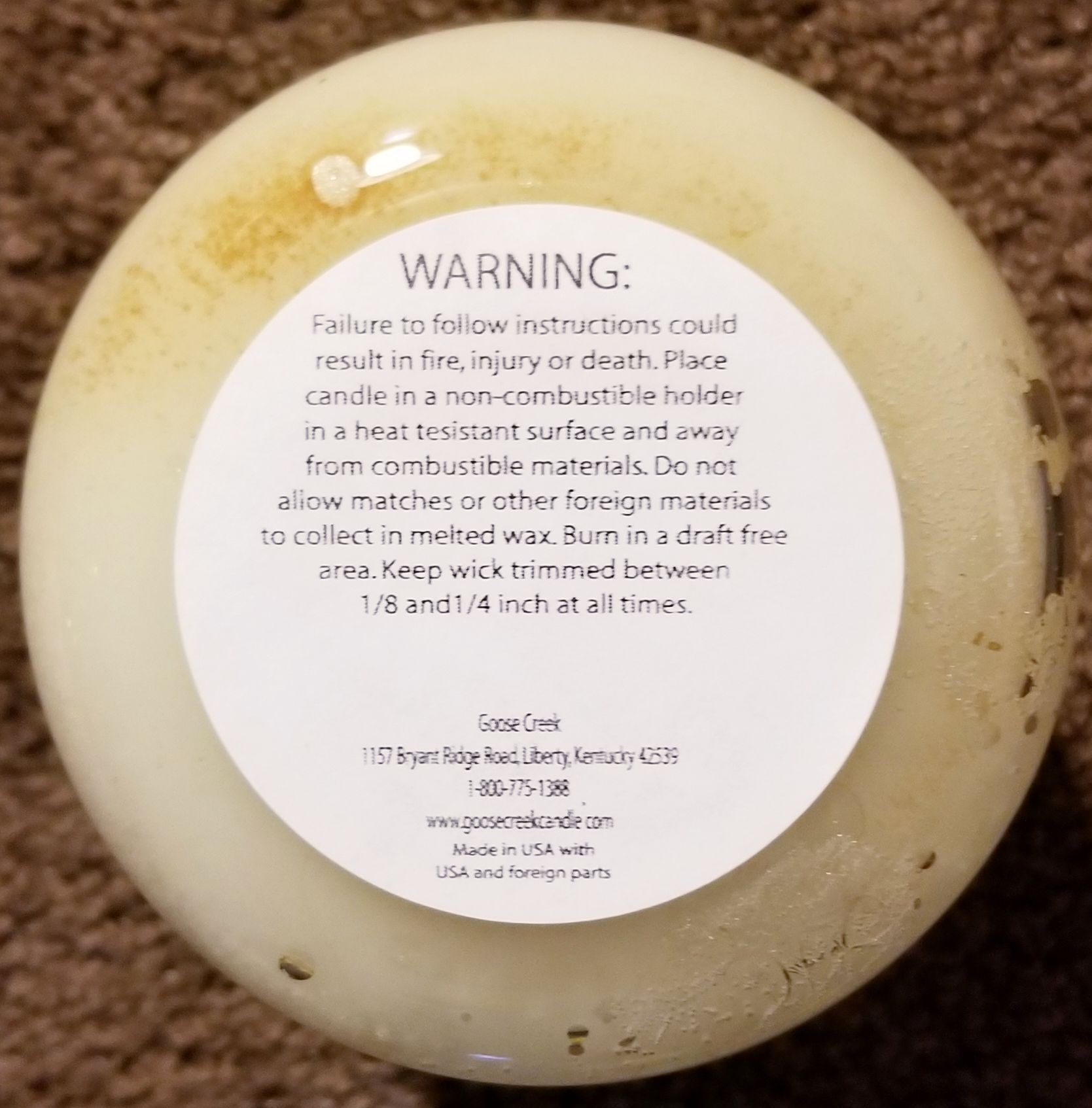 CANDLE: Halloween Goose Creek Ghostly Vanilla 2015 - Goose Creek Candle (Halloween Candle) action figure collectible - Main Image 2