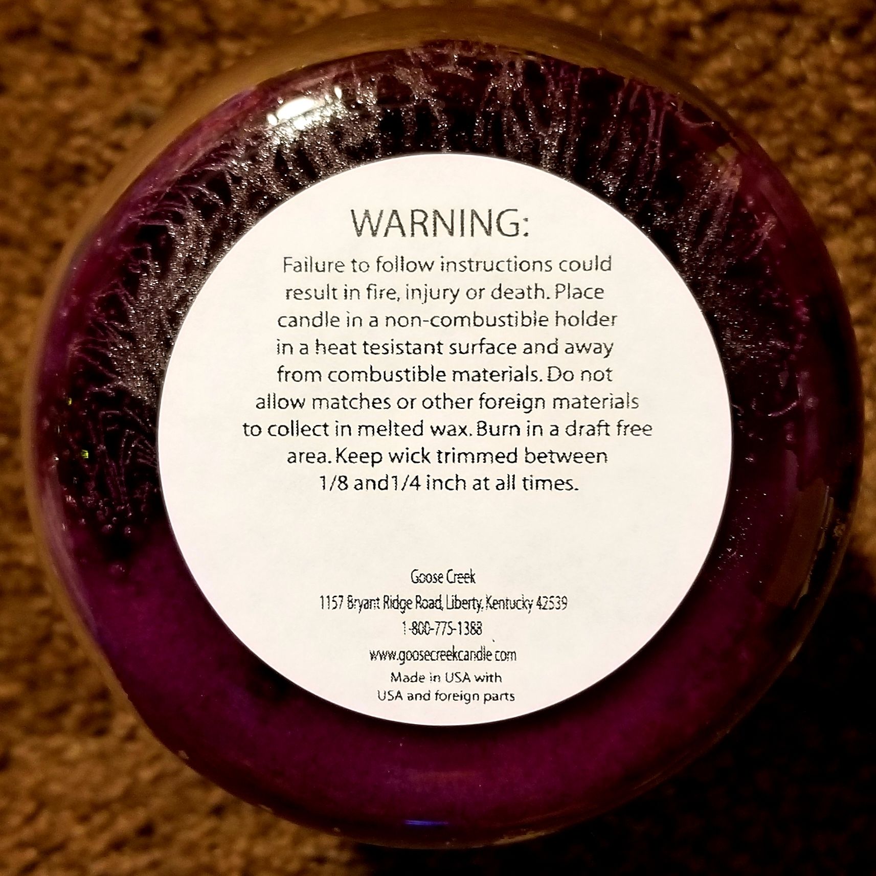 CANDLE: Halloween Goose Creek Forbidden Elixir  2016 - Goose Creek Candle (Halloween Candle) action figure collectible - Main Image 2