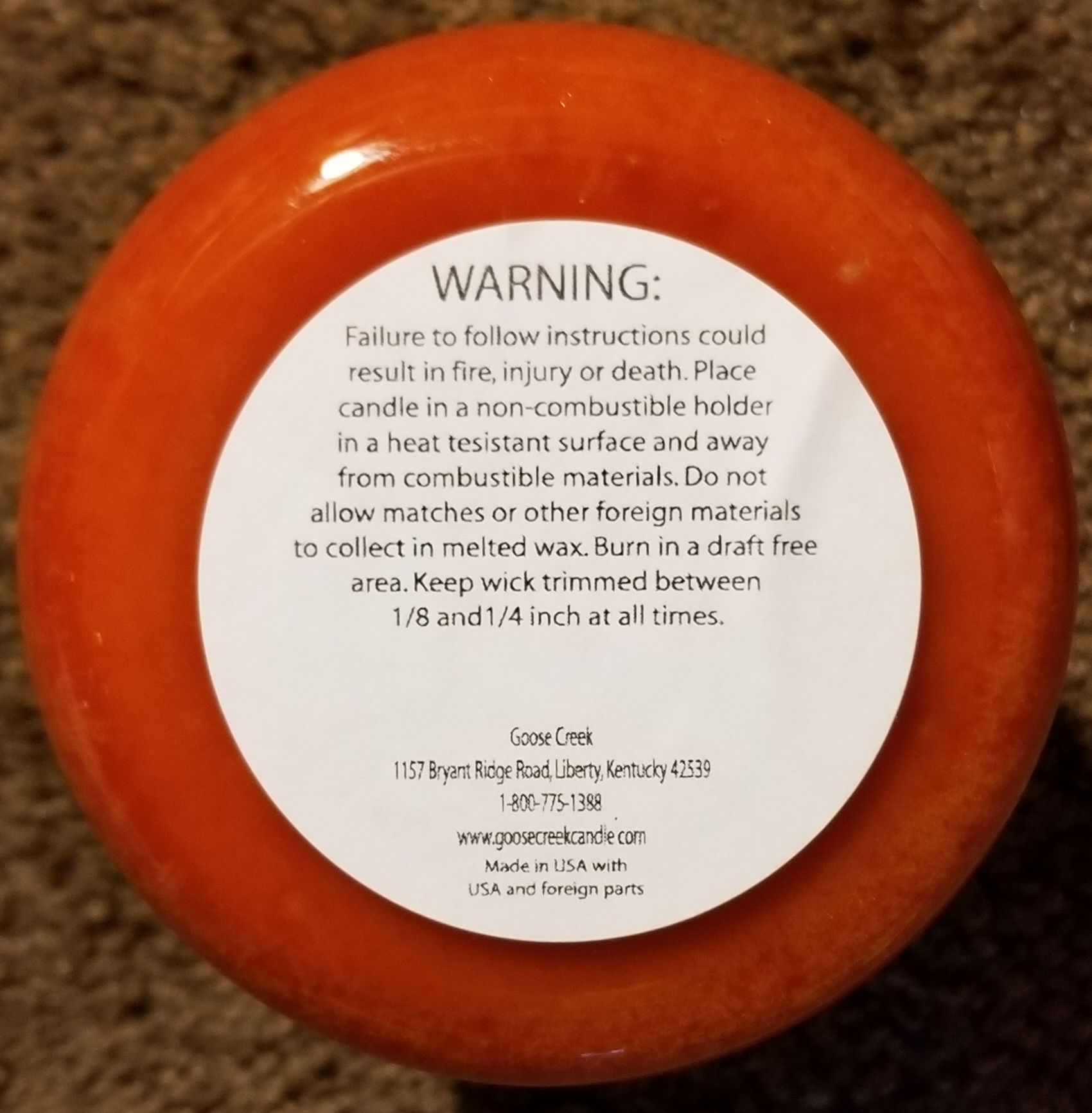 CANDLE: Halloween Goose Creek Haunted Pumpkin Patch 2015 - Goose Creek Candle (Halloween Candle) action figure collectible - Main Image 2