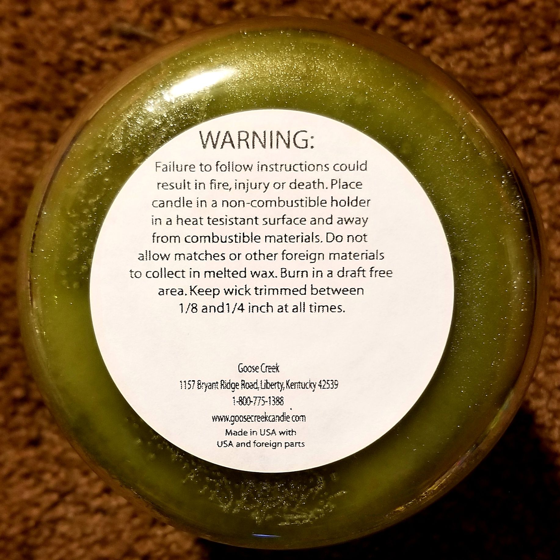 CANDLE: Halloween Goose Creek Fright Night 2015 - Goose Creek Candle (Halloween Candle) action figure collectible - Main Image 2