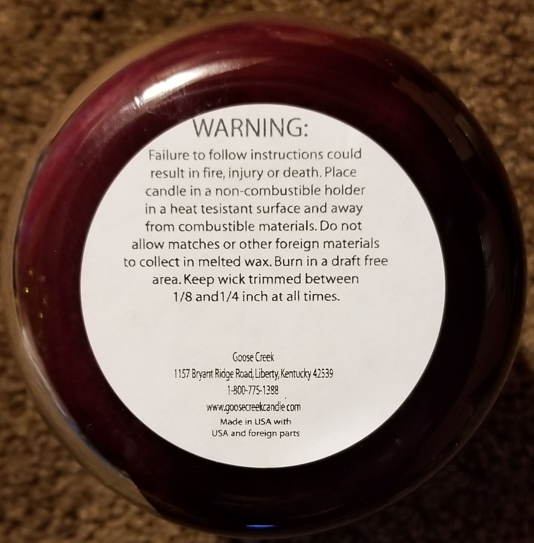 CANDLE: Halloween Goose Creek Midnight Kiss 2015 - Goose Creek Candle (Halloween Candle) action figure collectible - Main Image 2