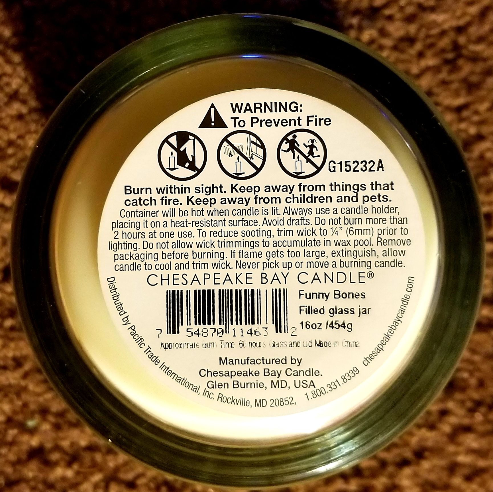 CANDLE: Halloween Various Chesapeake Bay Funny Bones 2015 - Chesapeake Bay Candle (Halloween Candle) action figure collectible - Main Image 2
