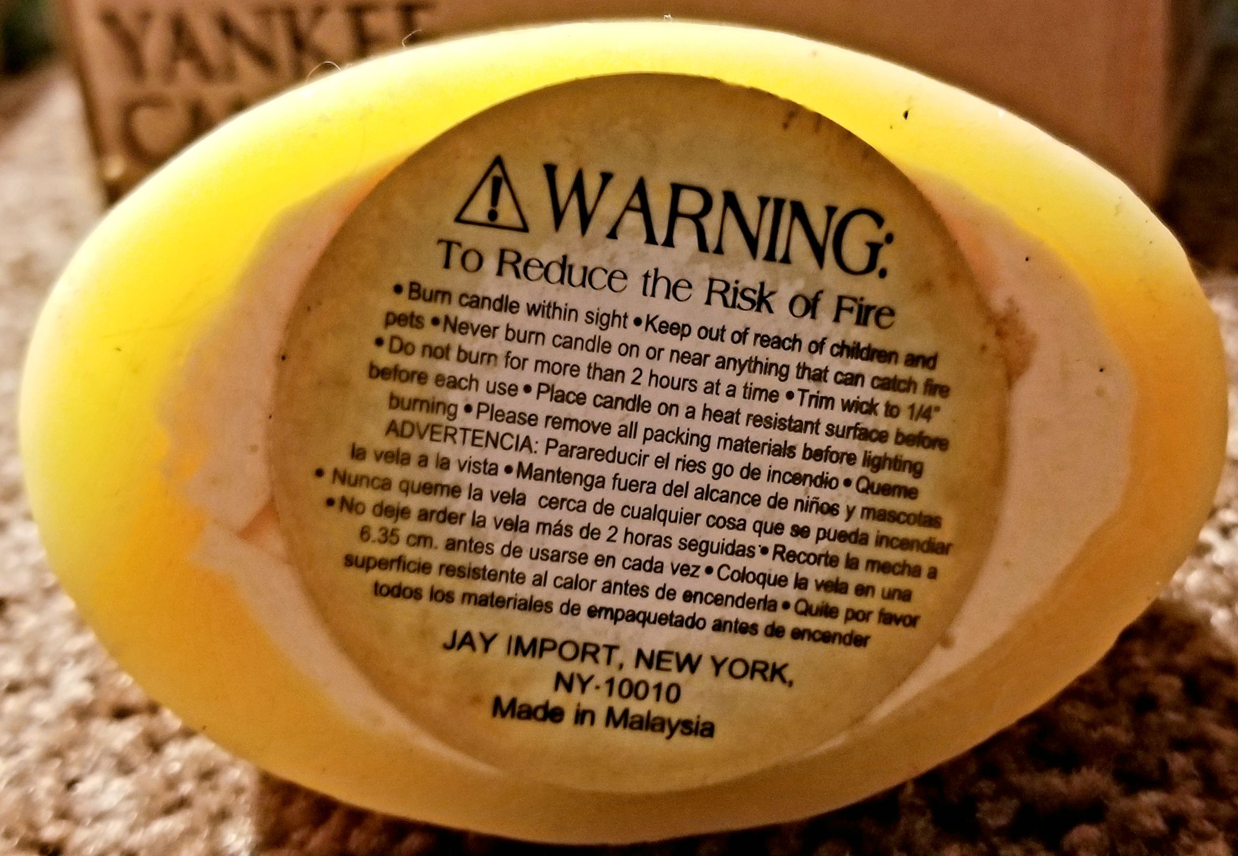 CANDLE: Halloween Various Large Candy Corn Shape - Unknown (Halloween Candle) action figure collectible - Main Image 2