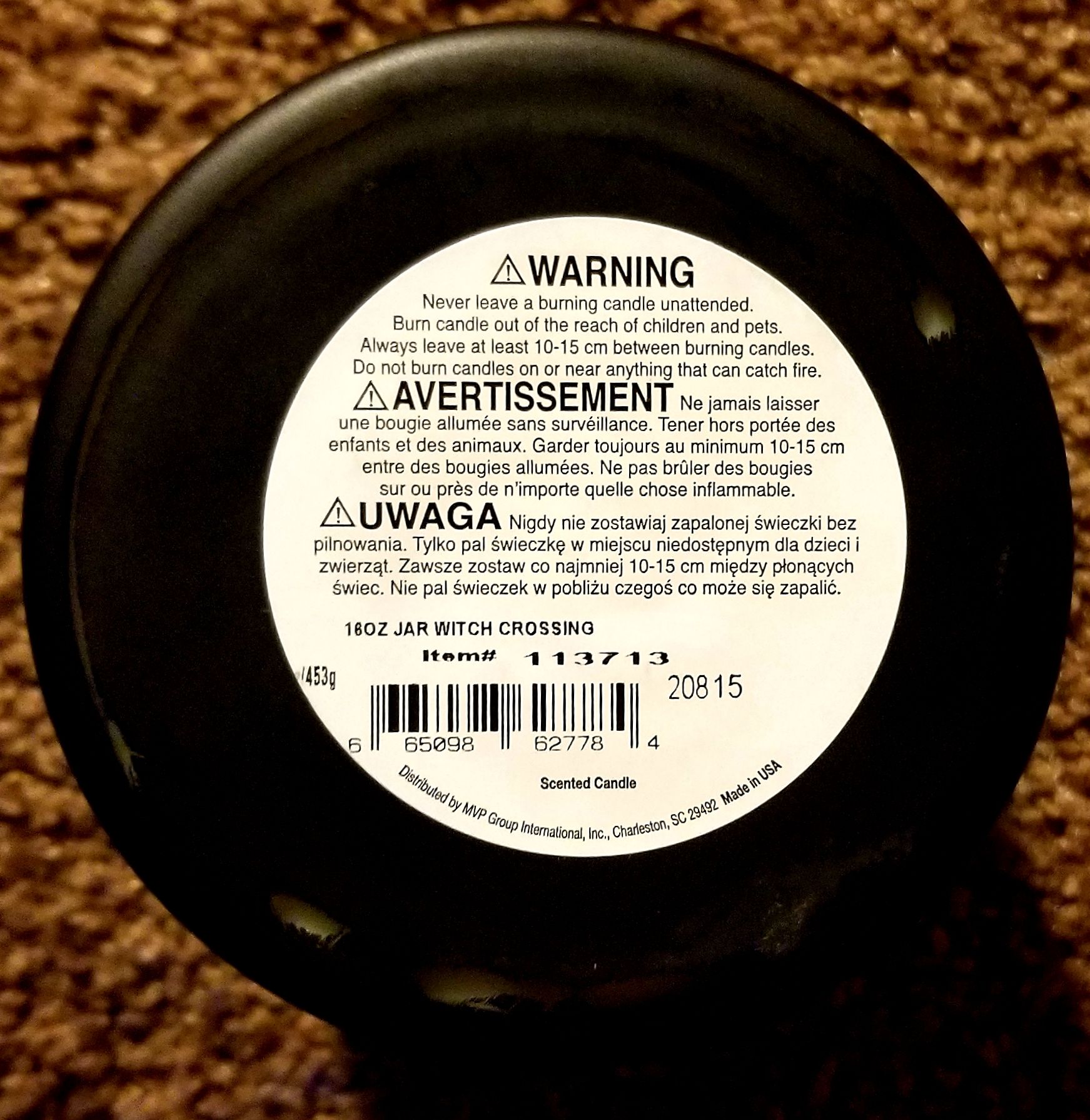 CANDLE: Halloween Various MVP Group Witch’s Crossing - MVP Group Candle (Halloween Candle) action figure collectible - Main Image 2