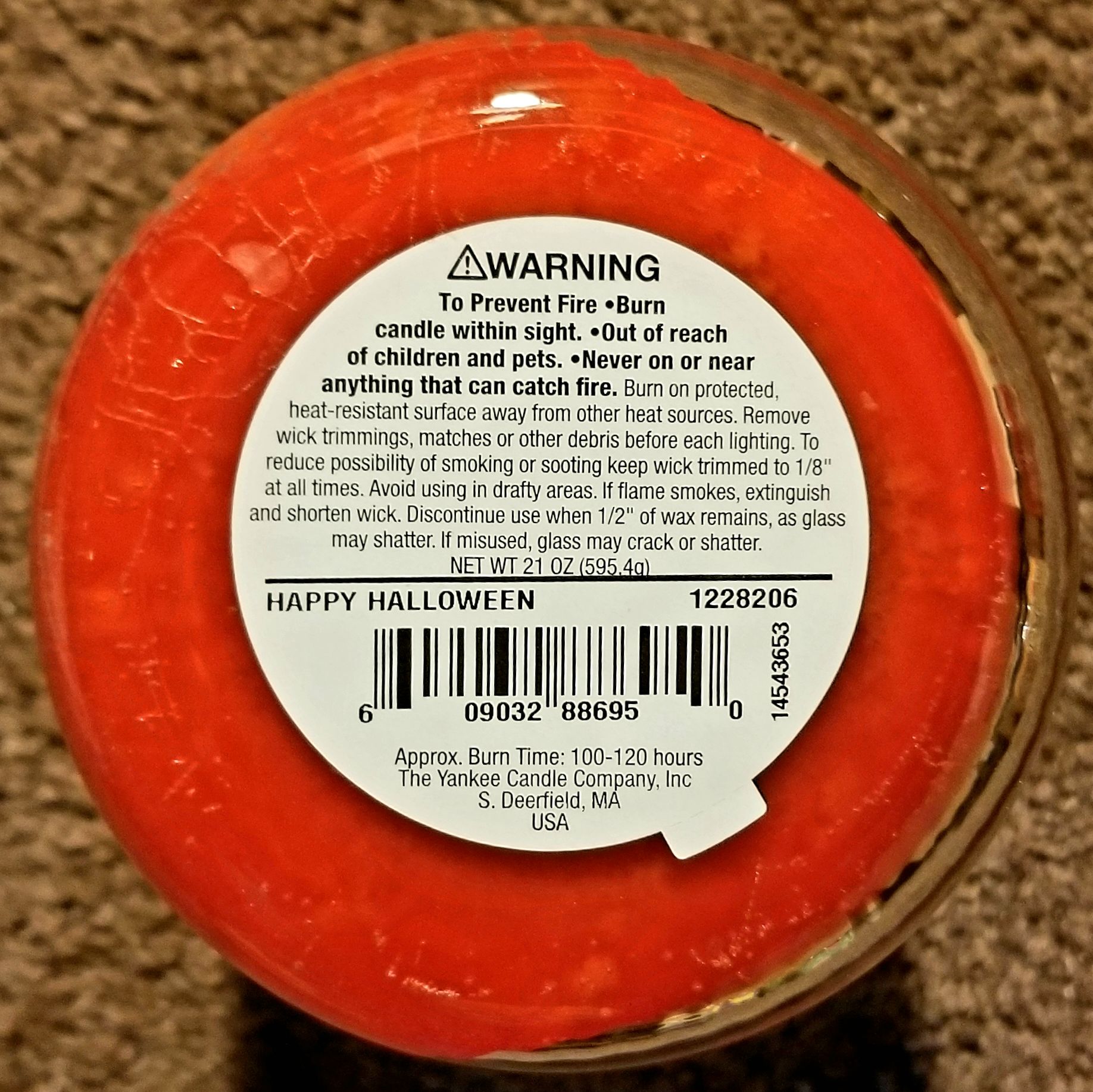 CANDLE: Halloween Mystic Harbor Yankee Happy Halloween 2014 - Mystic Harbor Candle (Halloween Candle) action figure collectible - Main Image 2