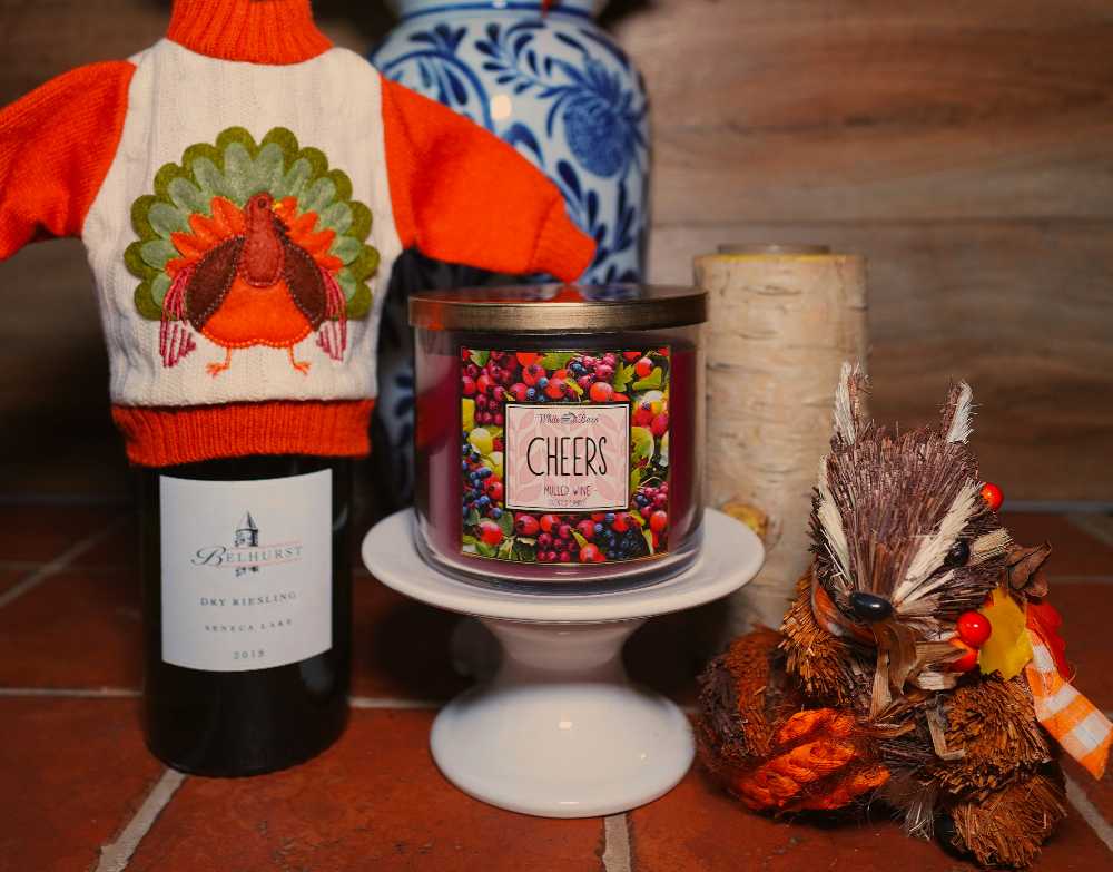 CANDLE: Thanksgiving Bath & Bodyworks CHEERS - Mulled Wine 2015 - Bath & Bodyworks Candle (Thanksgiving Candles) action figure collectible [Barcode 667539763495] - Main Image 3