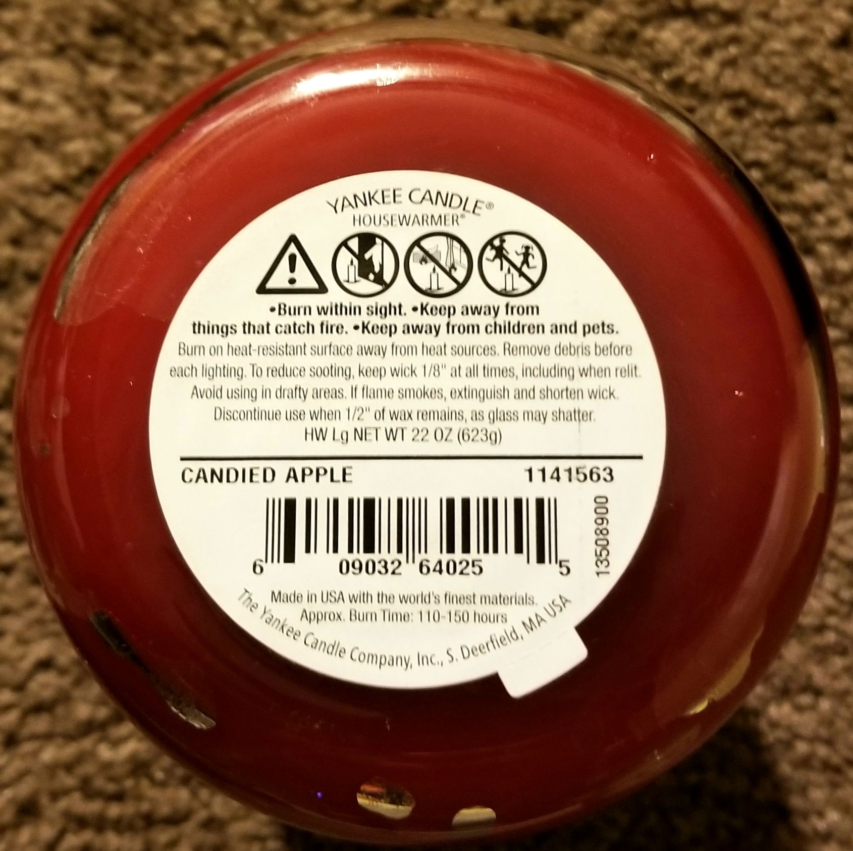 CANDLE: Autumn Halloween Yankee Candied Apples 2013 - Yankee Candle (Autumn Candles) action figure collectible - Main Image 2