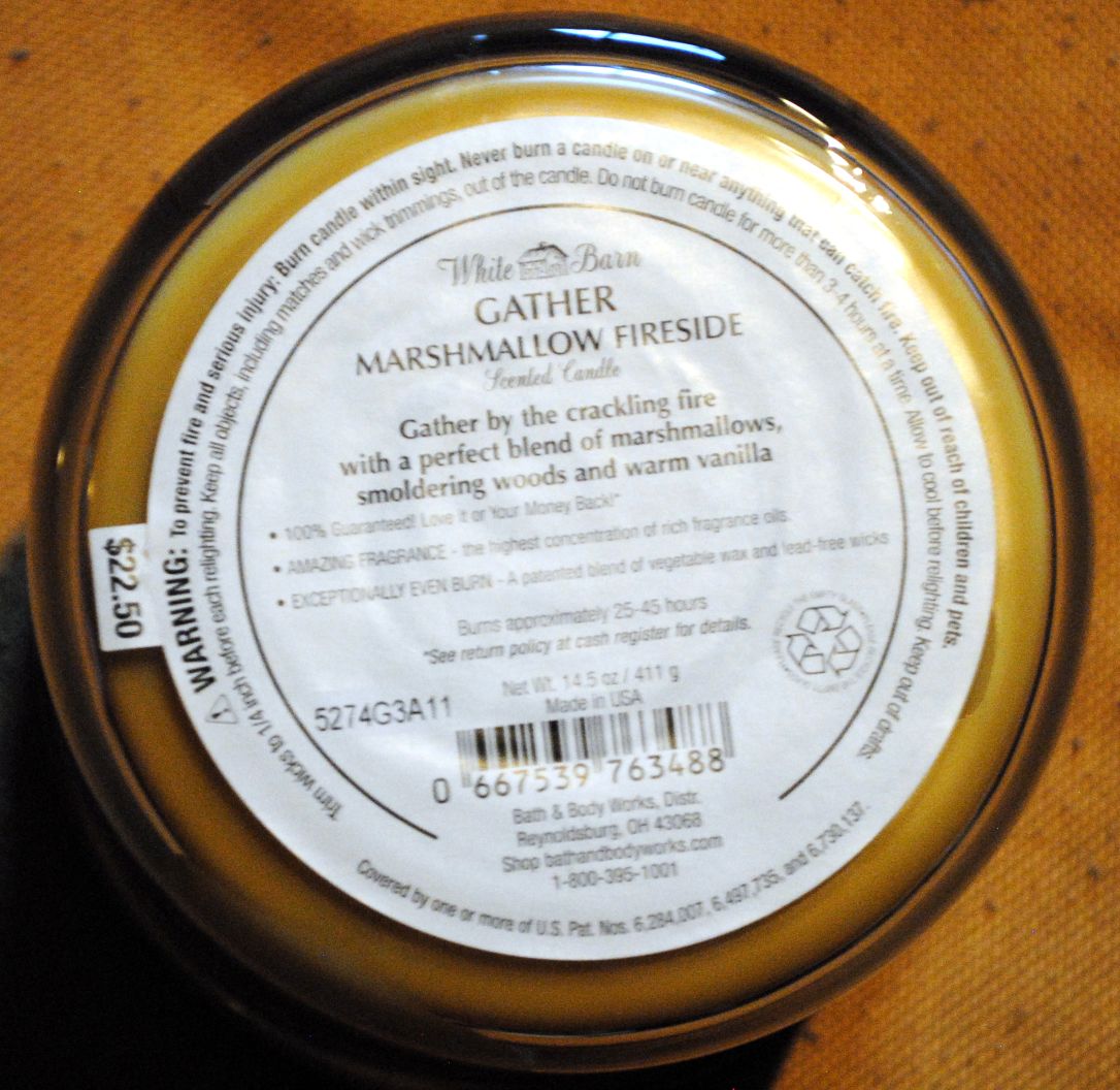 CANDLE: Thanksgiving Bath & Bodyworks Gather Marshmallow Fireside 2015 - Bath & Bodyworks Candle (Thanksgiving Candles) action figure collectible - Main Image 2