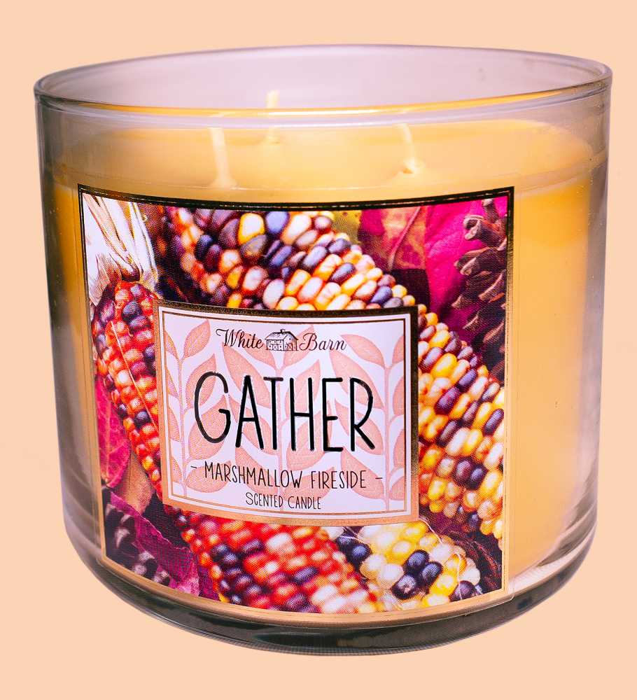 CANDLE: Thanksgiving Bath & Bodyworks Gather Marshmallow Fireside 2015 - Bath & Bodyworks Candle (Thanksgiving Candles) action figure collectible - Main Image 4