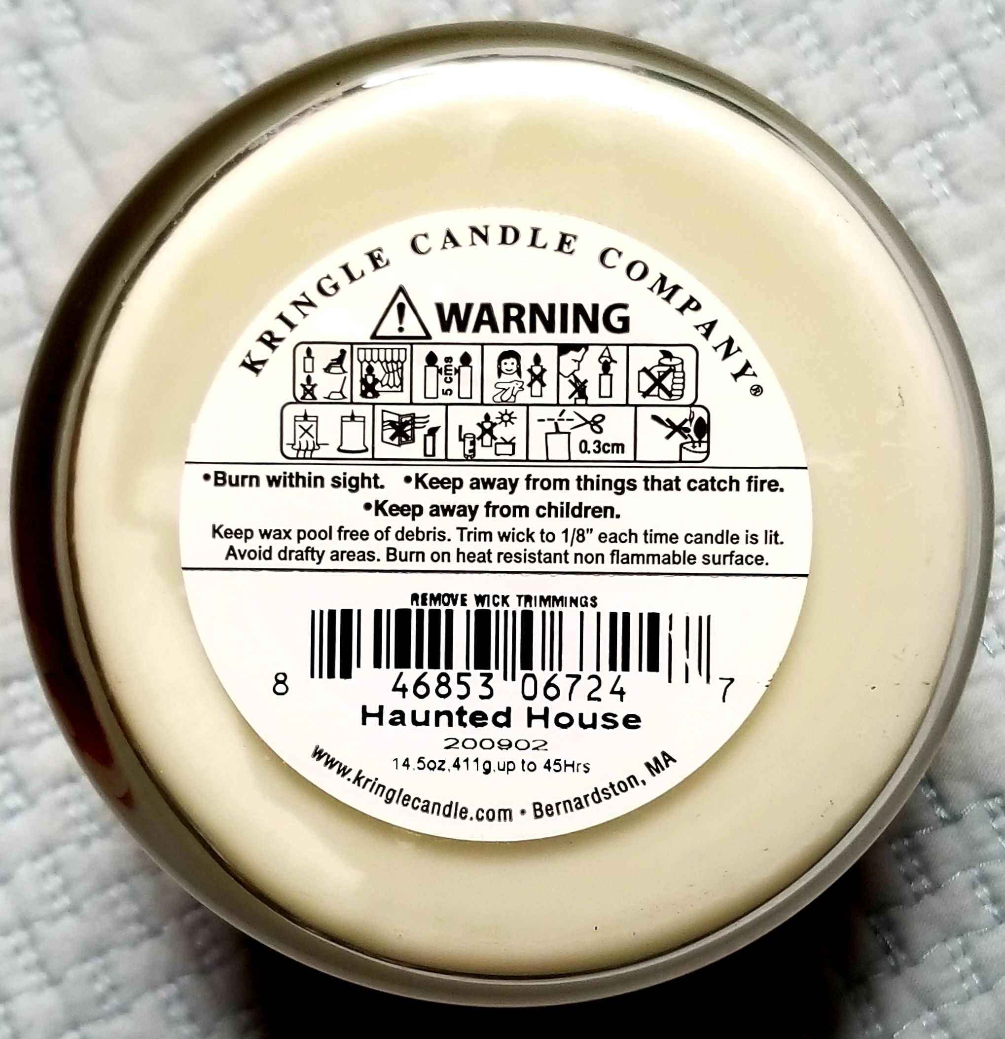 CANDLE: Halloween Kringle 3 Wick Haunted House 2020 - Country Candle (Halloween Candle) action figure collectible [Barcode 846853067247] - Main Image 2