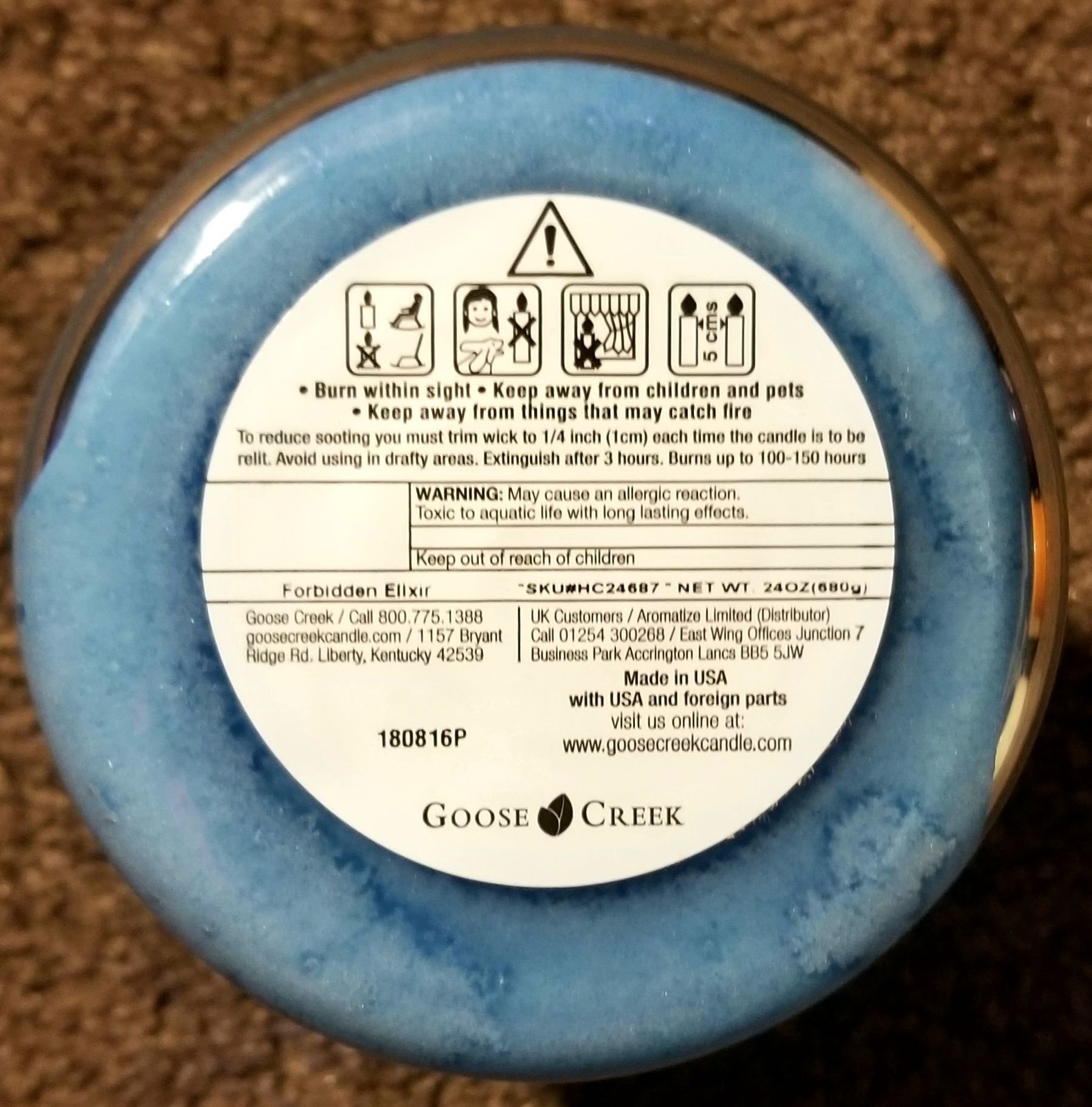 CANDLE: Halloween Goose Creek Forbidden Elixir 2018 - Goose Creek Candle (Halloween Candle) action figure collectible - Main Image 2