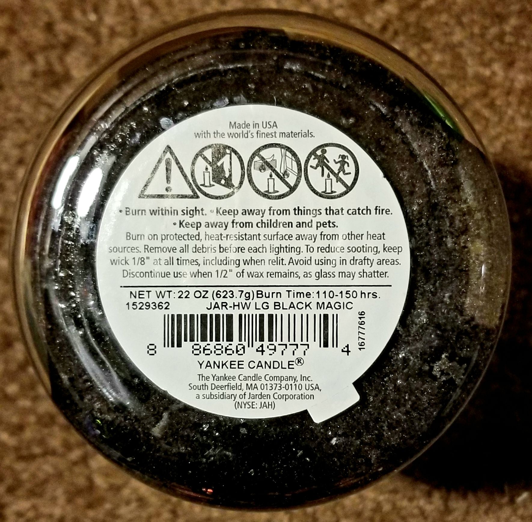 CANDLE: Halloween Yankee Black Magic Jar 2016 - Yankee Candle (Halloween Candle) action figure collectible - Main Image 2