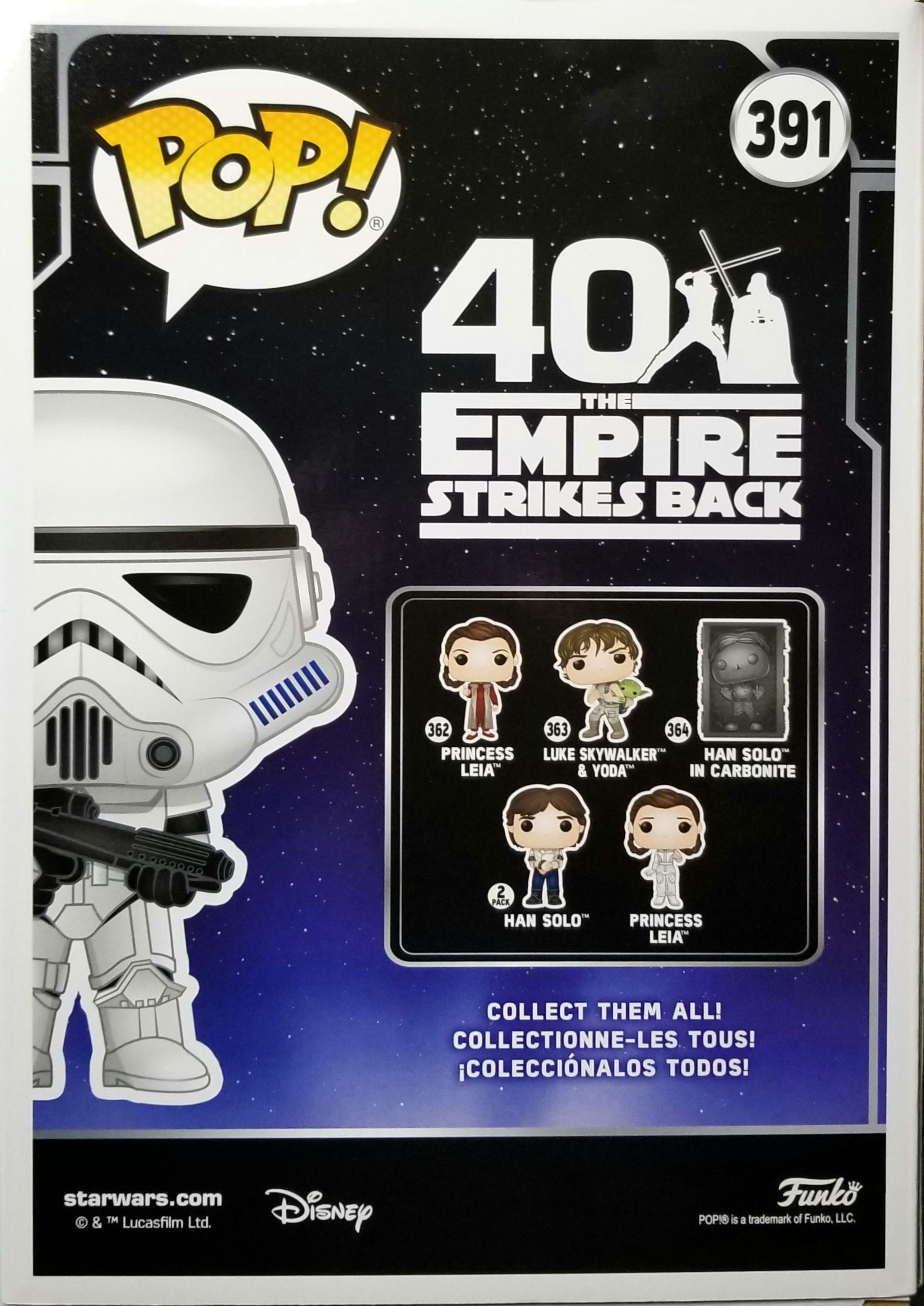 Funko Pop! Movies: Star Wars Imperial Stormtrooper 10 inch ESB40 ESB - Funko (Empire Strikes Back 40th Anniversary) action figure collectible [Barcode 0889698490030] - Main Image 2