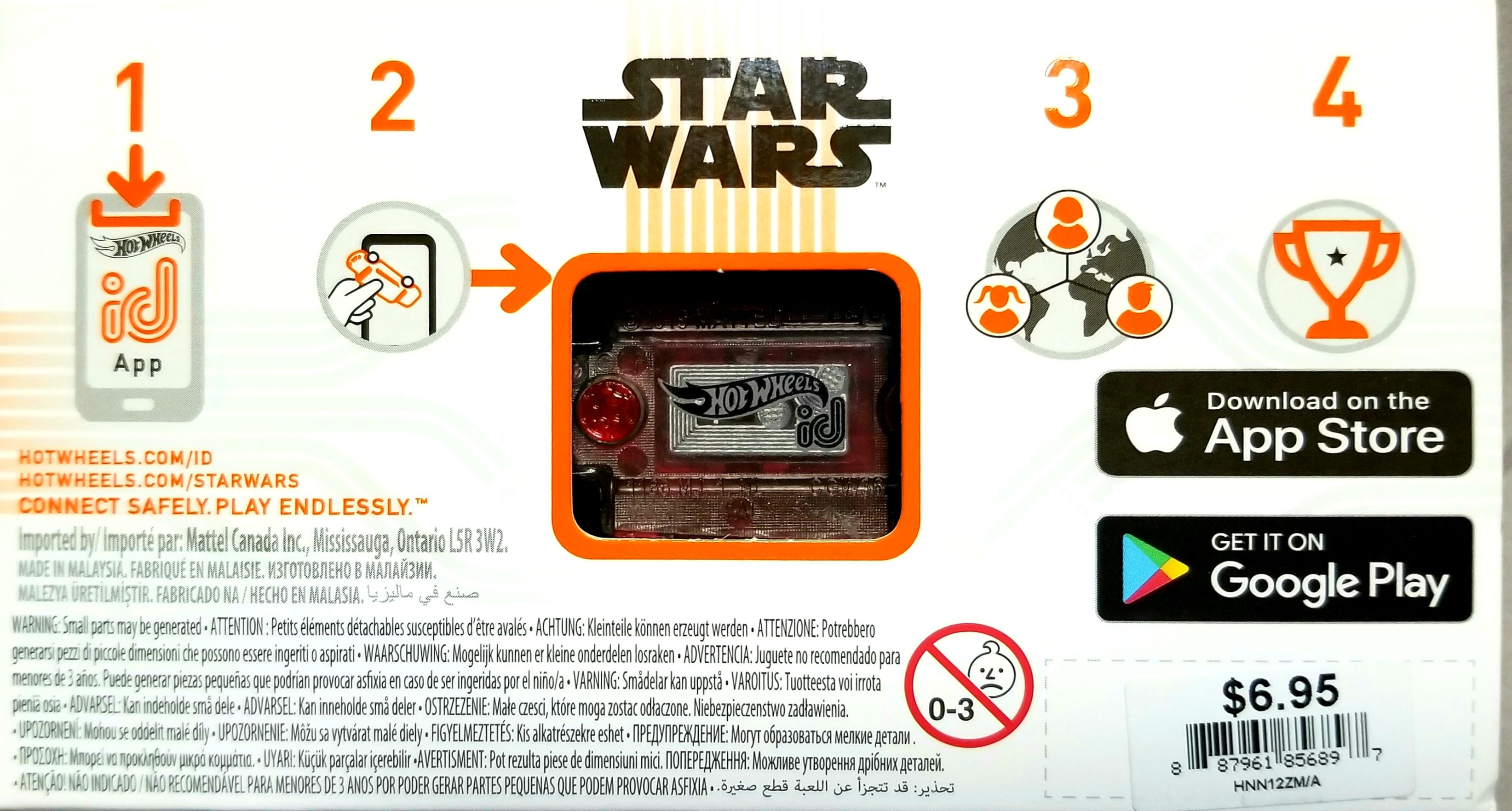 Hot Wheels Star Wars Character Darth Vader ID - Hot Wheels from Mattel (Star Wars Hot Wheels) action figure collectible [Barcode 887961856897] - Main Image 2