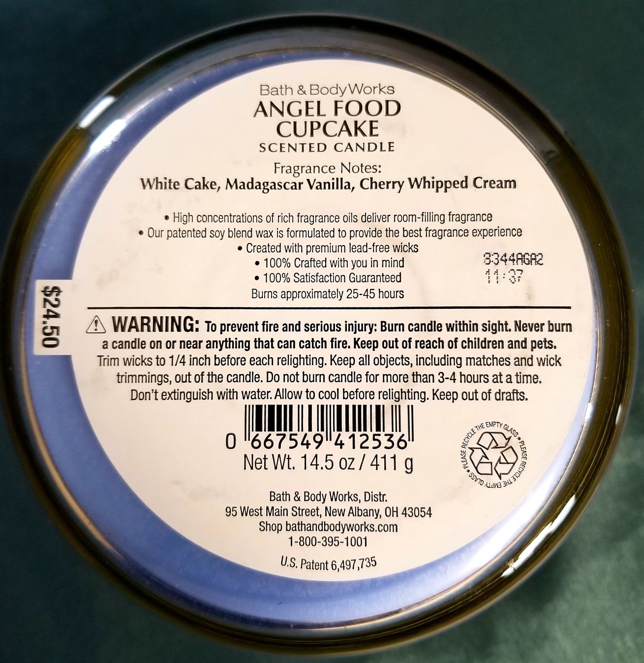 CANDLE: Bakery Bath & Bodyworks Angel Food Cupcake - Bath & Bodyworks Candle (Bakery Candles) action figure collectible - Main Image 2