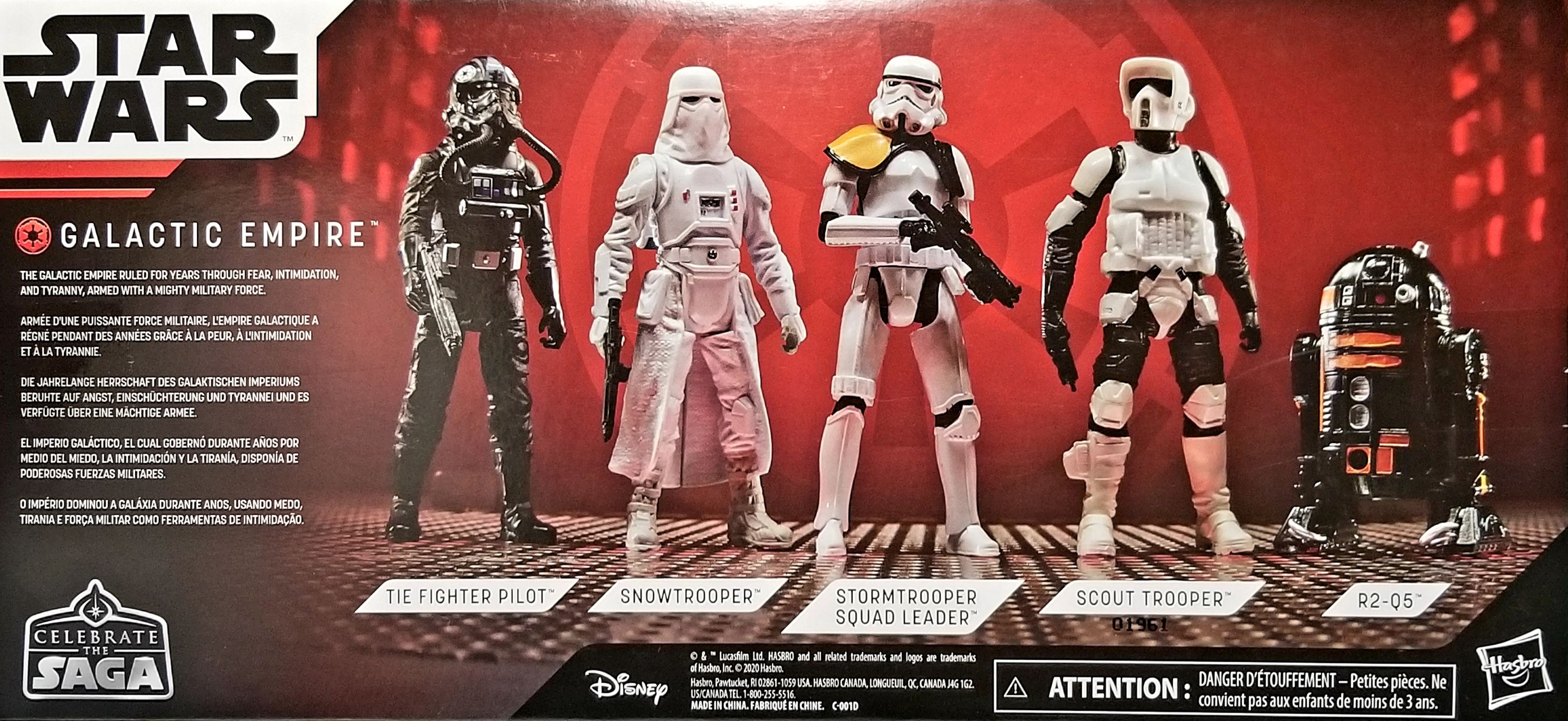 R2-Q5 (Galactic Empire) - Disney / Hasbro (Celebrate The Saga 3.75” 2020) action figure collectible [Barcode 1050963782429] - Main Image 2