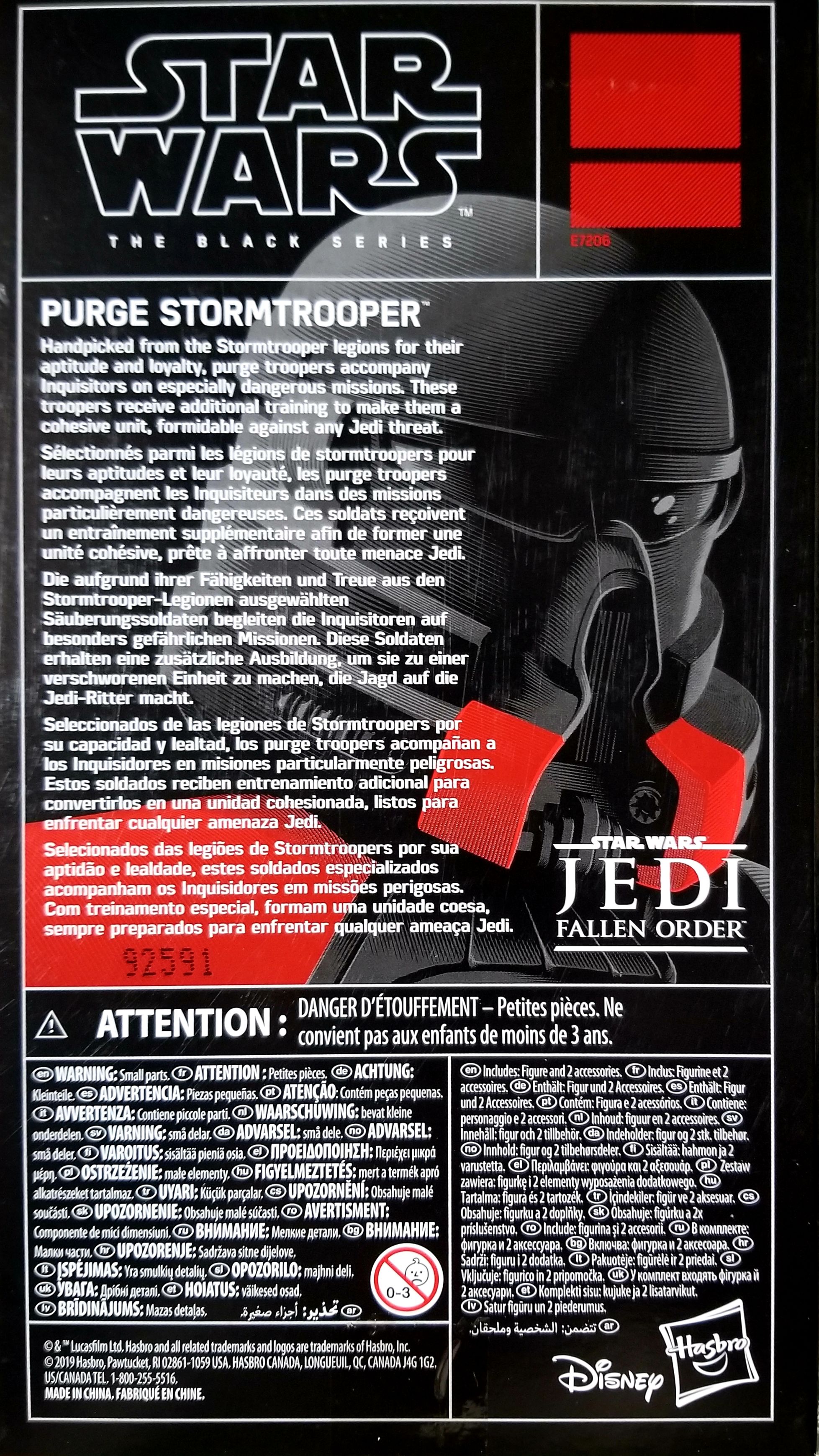 Purge Stormtrooper - Disney/Hasbro (Star Wars The Black Series 6) action figure collectible - Main Image 2