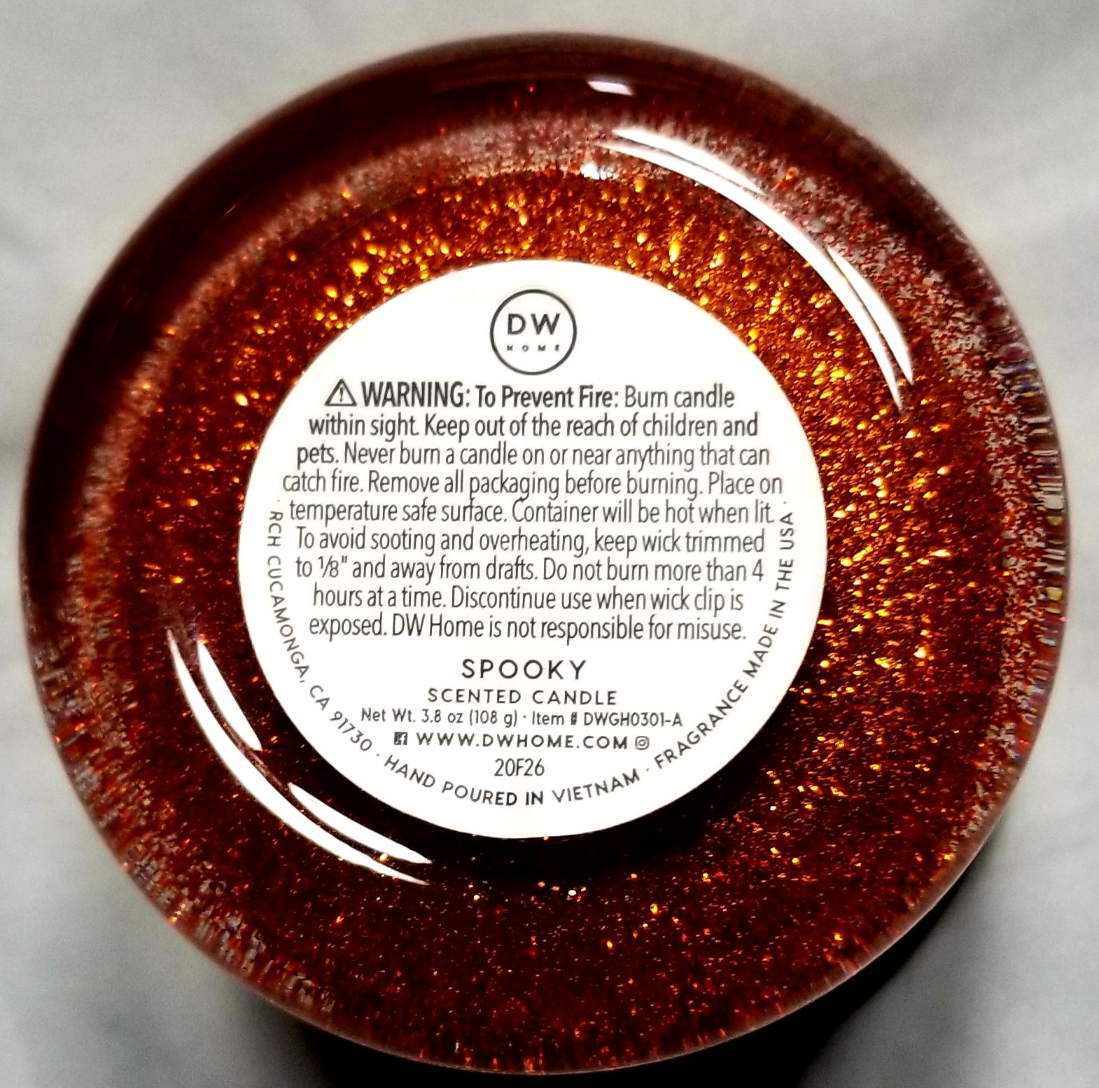 CANDLE: Halloween DW Home Spooky 2020 - DW Home Candle (Halloween Candle) action figure collectible - Main Image 2