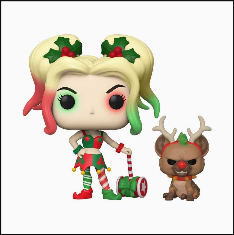 Funko Pop! DC Superheros: Christmas Harley Quinn with Helpe - Funko (DC Heroes) action figure collectible [Barcode 0889698506564] - Main Image 3
