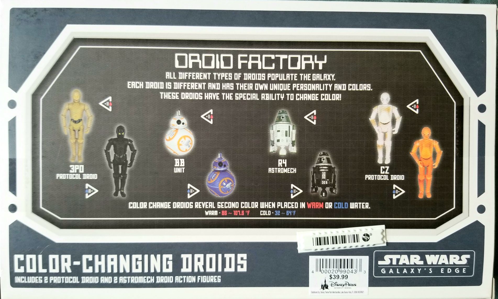 Disney Droid Factory : Galaxy’s Edge Color Changing Boxset 2 Star Wars - Disney Galaxy’s Edge Shops (Star Wars Galaxy’s Edge Merchandise) action figure collectible [Barcode 400020990433] - Main Image 2