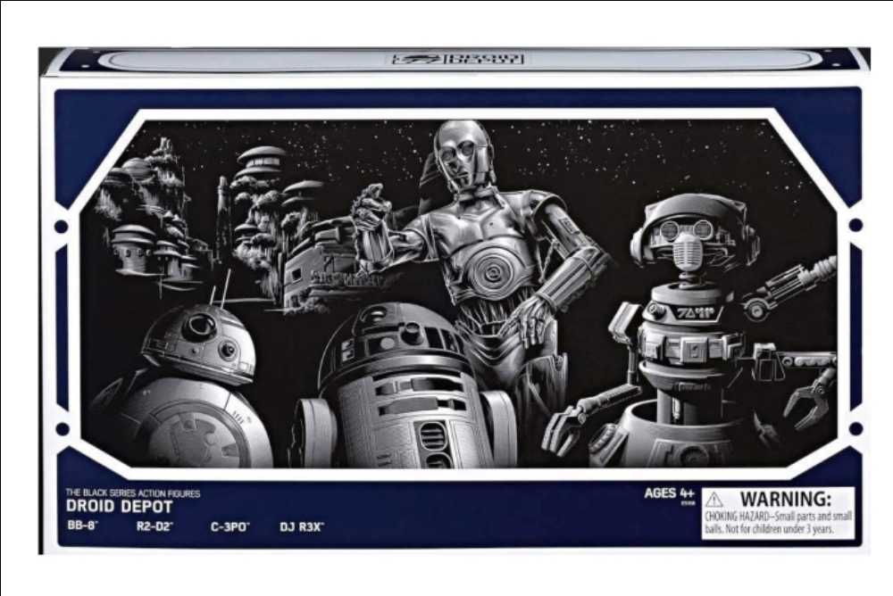 Black Series Red Exclusive Droids Depot Boxset Disney Star Wars Galaxy’s Edge 2019 - Disney Galaxy’s Edge Shops (Star Wars Galaxy’s Edge Merchandise) action figure collectible [Barcode 00211451] - Main Image 3
