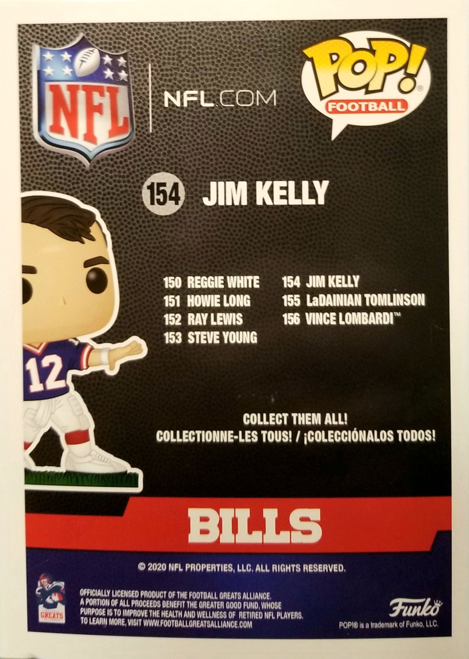 Funko Pop! Sports: NFL Legends - Buffalo Bills Jim Kelly - Funko (Buffalo Bills) action figure collectible - Main Image 2