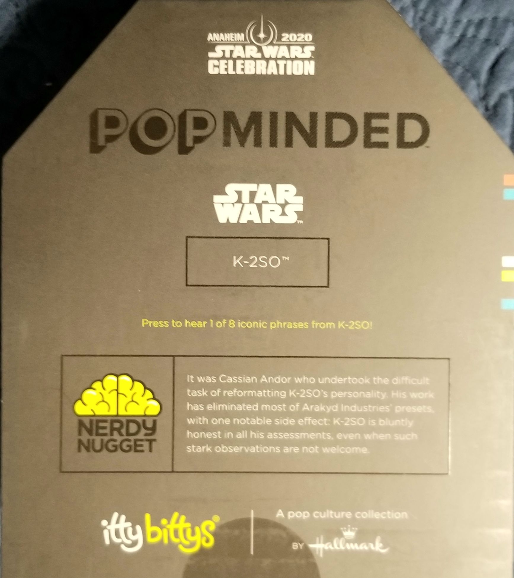 Rogue One Hallmark ittybittys K-2SO Star Wars SWRO - Hallmark (Rogue One A Stsr Wars Story) action figure collectible [Barcode 763795672202] - Main Image 2