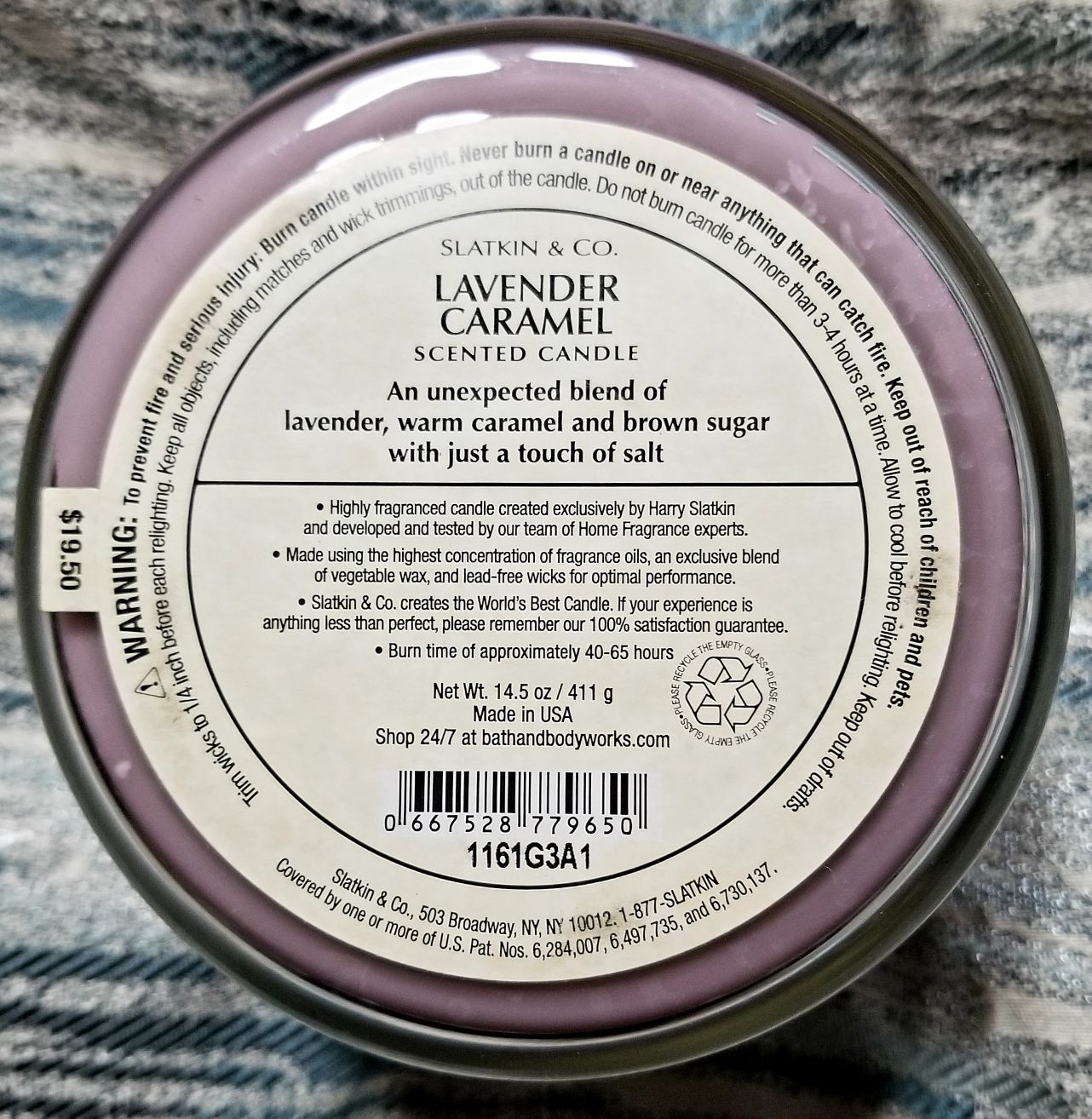 CANDLE: Bakery Bath & Bodyworks Lavender Caramel Macarons - Bath & Bodyworks Candle (Bakery Candles) action figure collectible - Main Image 2