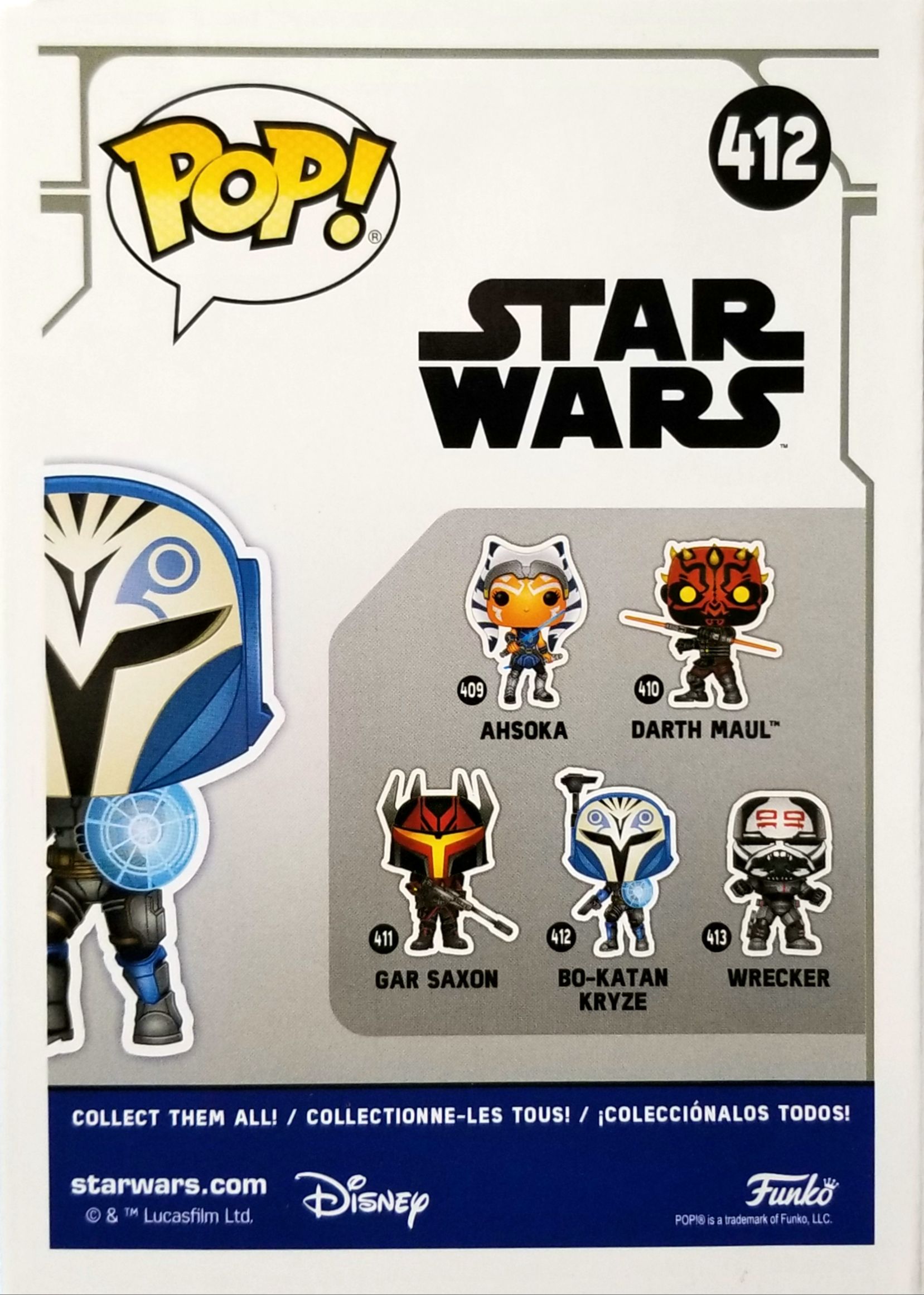 Funko Pop! : Star Wars Television Bo-Katan Kryze TCW - Funko (Star Wars The Clone Wars Animated series) action figure collectible [Barcode 0889698520263] - Main Image 2