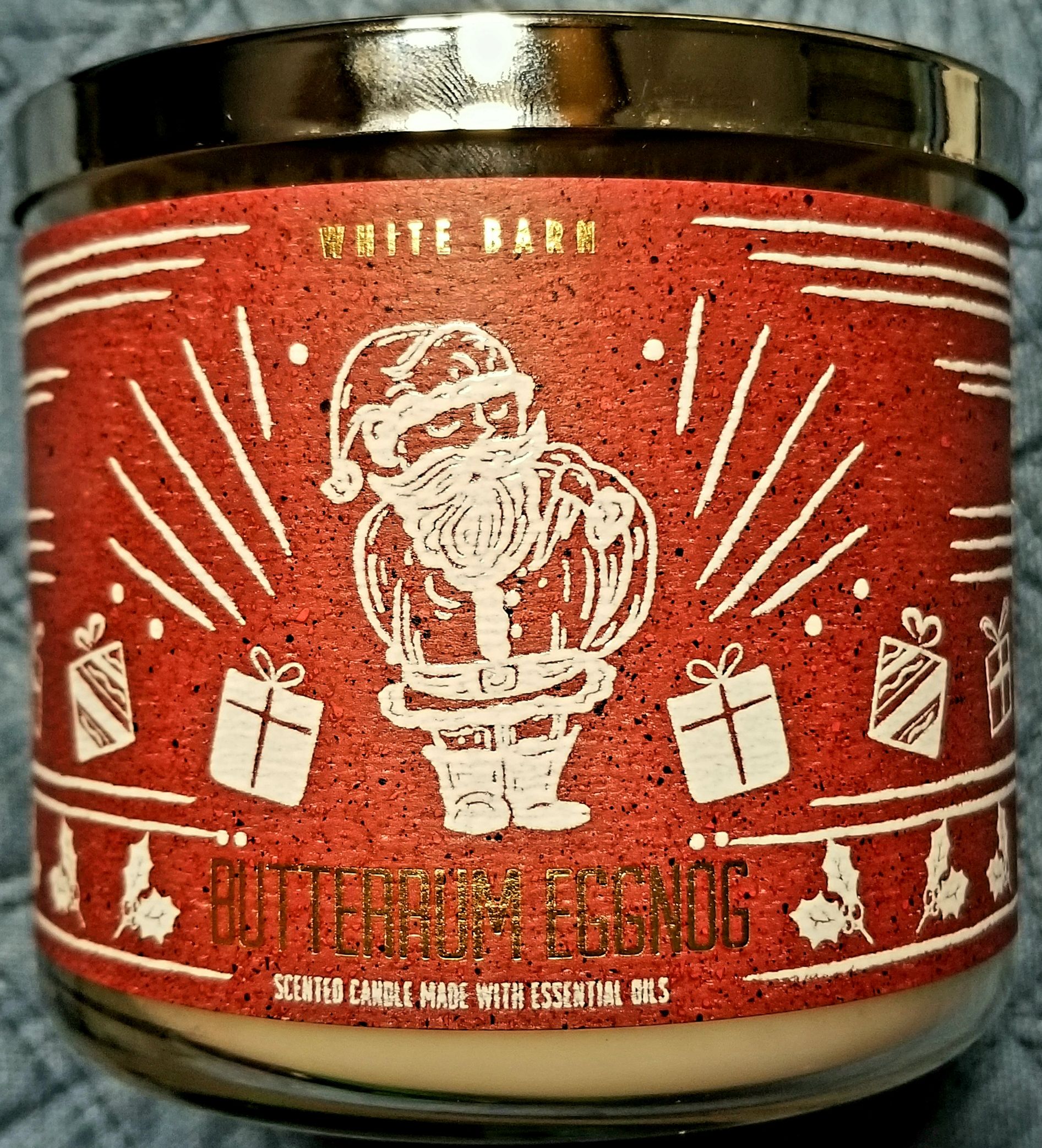 CANDLE: Christmas Bath & Bodyworks Butter Rum Eggnog 2020 - Bath & Bodyworks Candle (Christmas Candles) action figure collectible [Barcode 667554075702] - Main Image 1