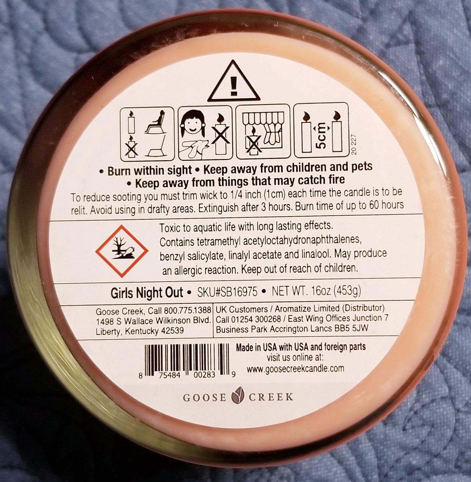 CANDLE: New Years Goose Creek Girls Night Out 2020 - Goose Creek Candle (New Years Candles) action figure collectible [Barcode 875484002839] - Main Image 2