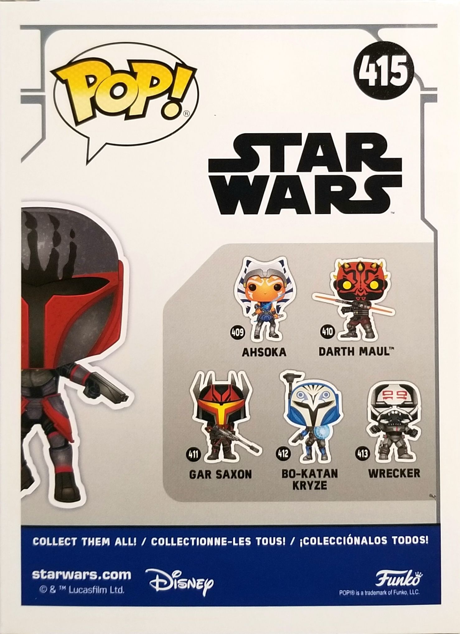 Funko Pop! : Star Wars Television Mandalorian Super Commando TCW - Funko (Star Wars Clone Wars Animated Series) action figure collectible [Barcode 0889698523547] - Main Image 2