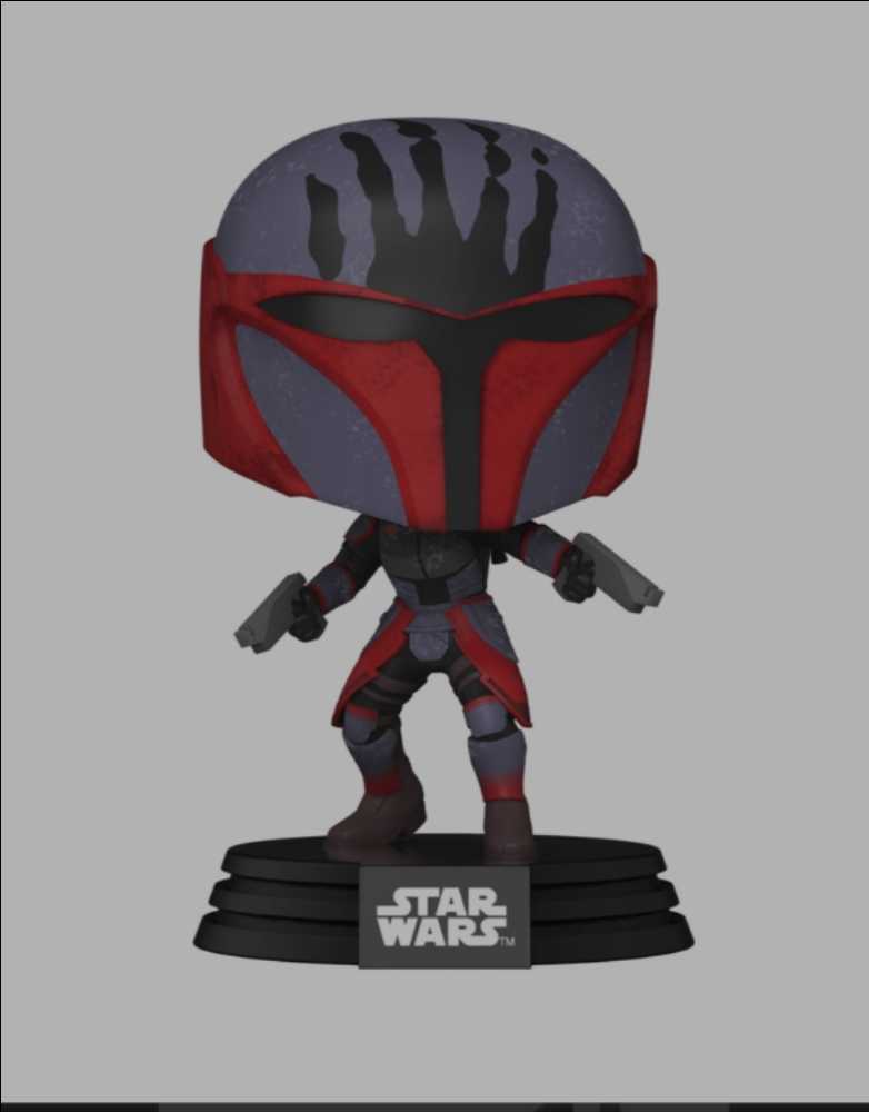 Funko Pop! : Star Wars Television Mandalorian Super Commando TCW - Funko (Star Wars Clone Wars Animated Series) action figure collectible [Barcode 0889698523547] - Main Image 3
