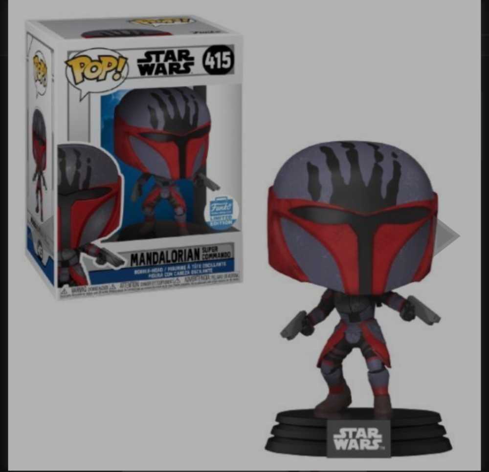 Funko Pop! : Star Wars Television Mandalorian Super Commando TCW - Funko (Star Wars Clone Wars Animated Series) action figure collectible [Barcode 0889698523547] - Main Image 4